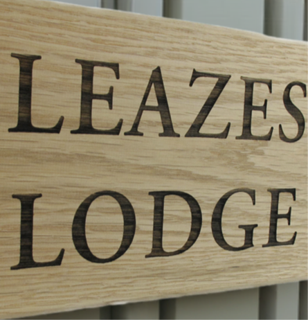 Personalised Accoya Engraved Wooden House Sign