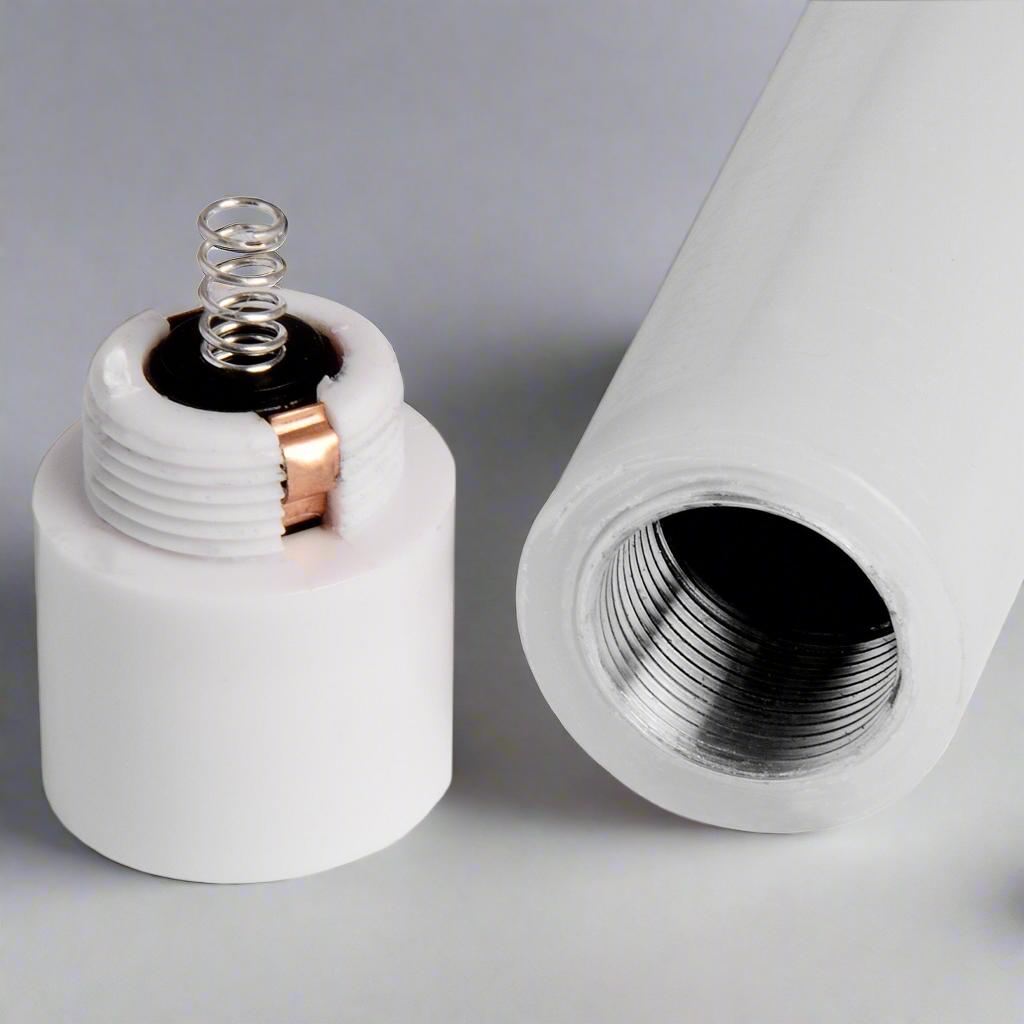 "Close-up of real wax battery-operated candle, designed with a smooth finish and built-in timer for six hours of soft glow."