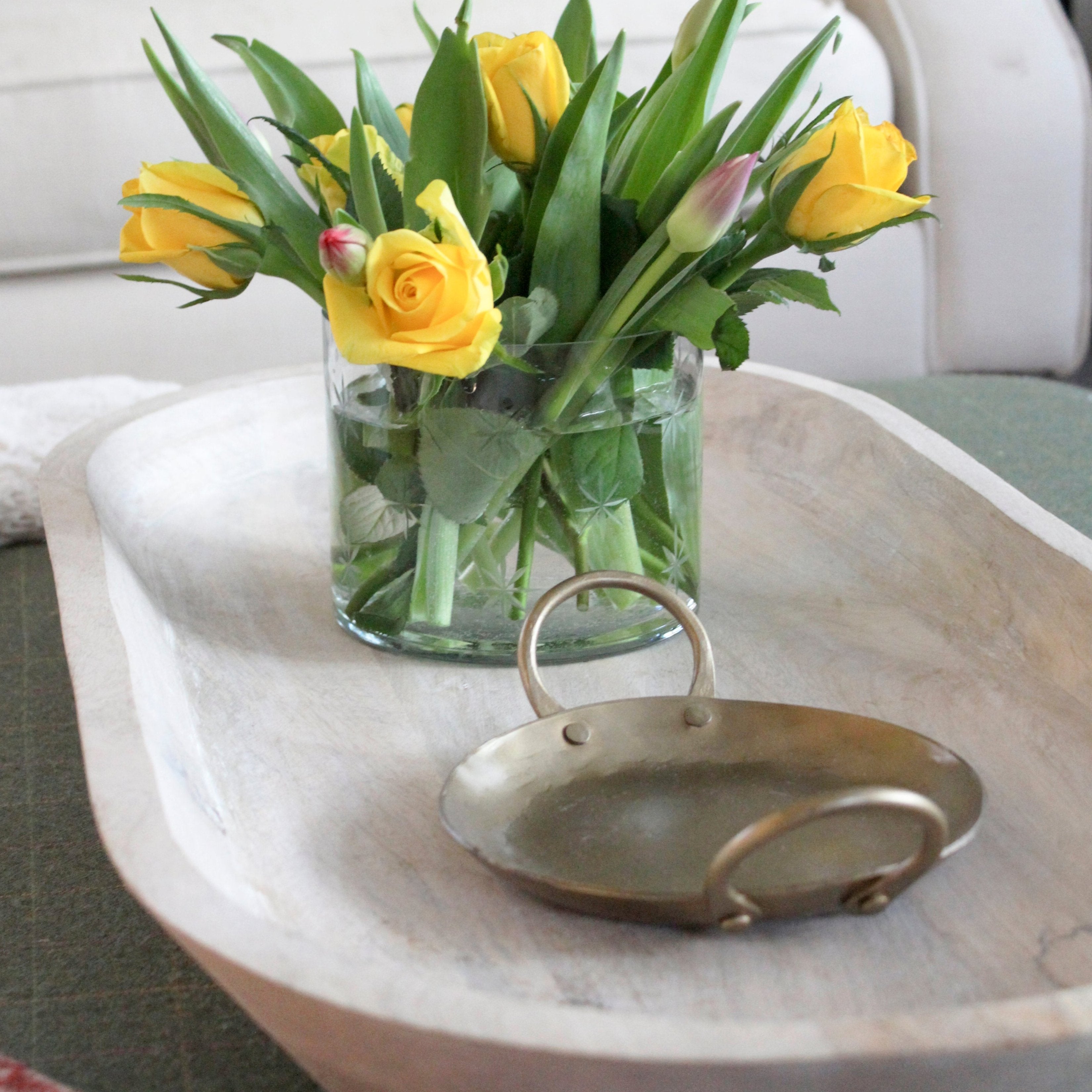 Mango Wood Trough Tray – An Artisan Touch for Stylish Spaces