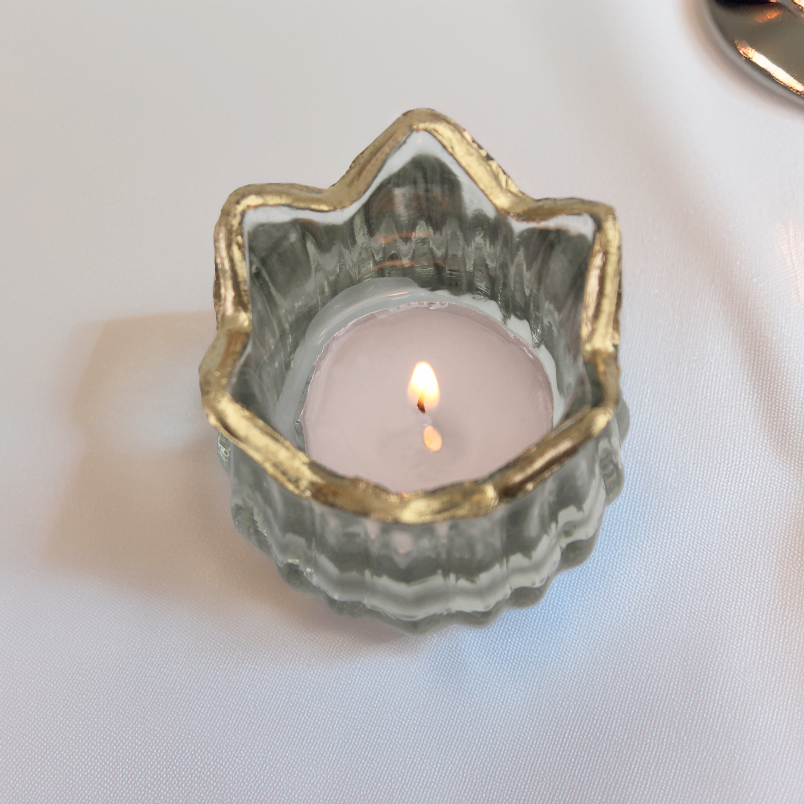 Tulip Glass Tea Light Holder
