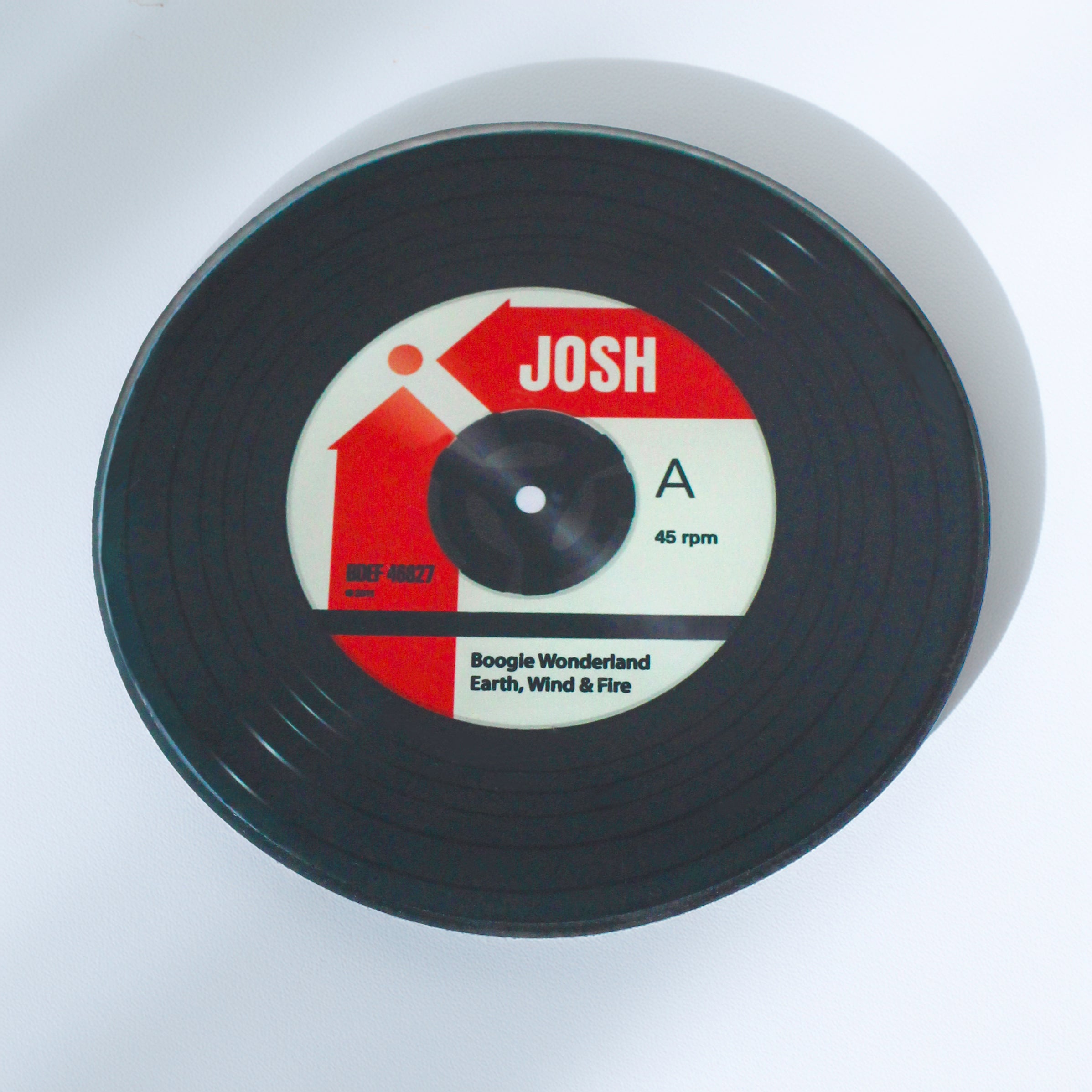 Personalised Vinyl Record Glass Coaster