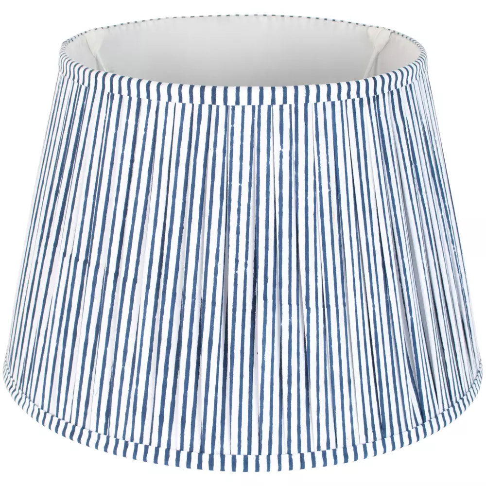 Lampshade Striped Blue 35cm
