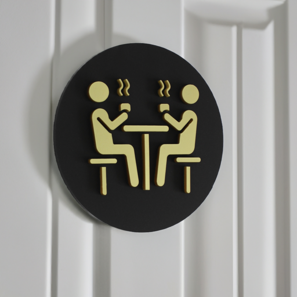 Fun Dining Room/Kitchen Door Plaque - Available in Two Sizes