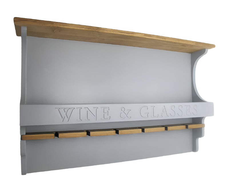 Large Personalised Wall Wine/Cocktail Rack