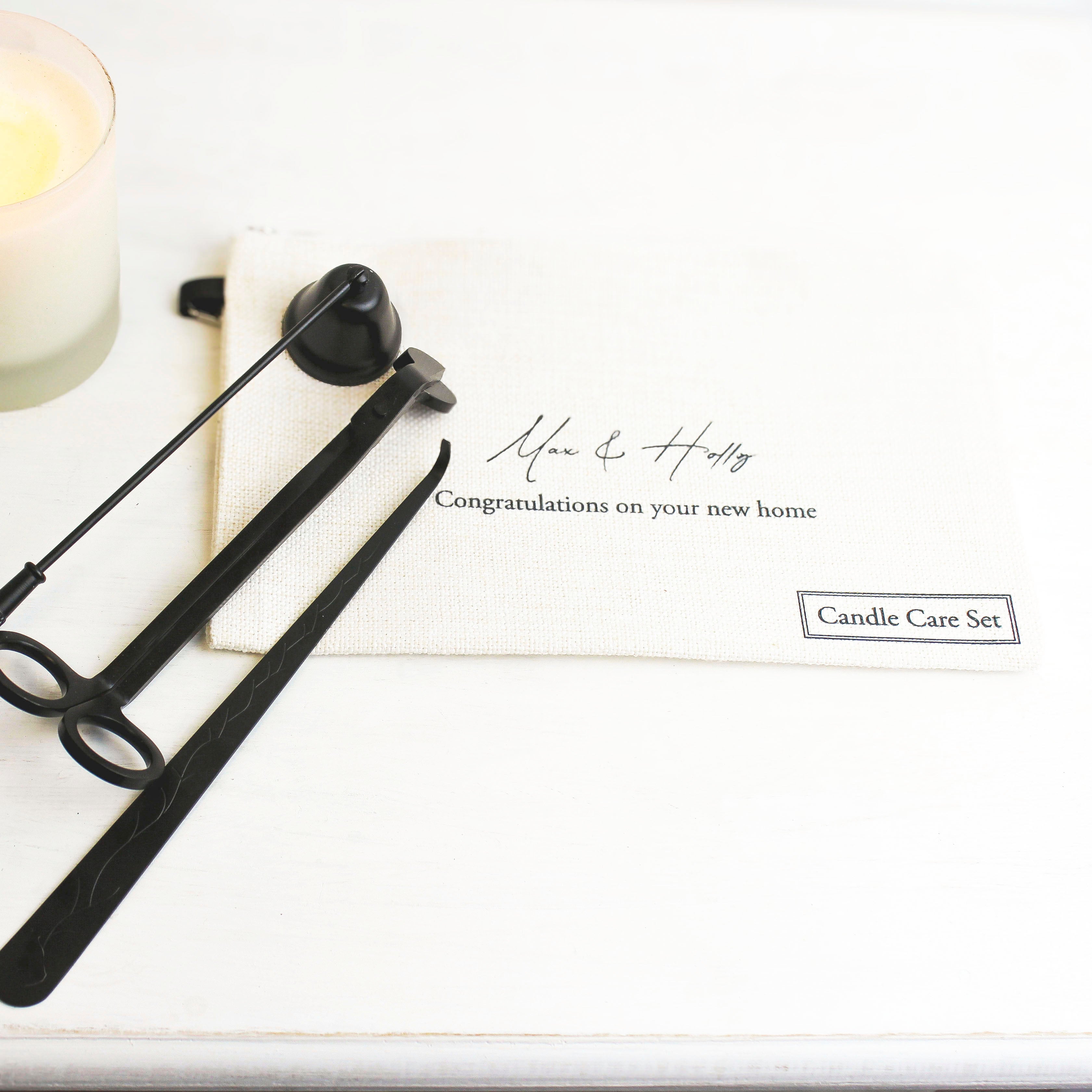 Personalised Candle Care Gift Set