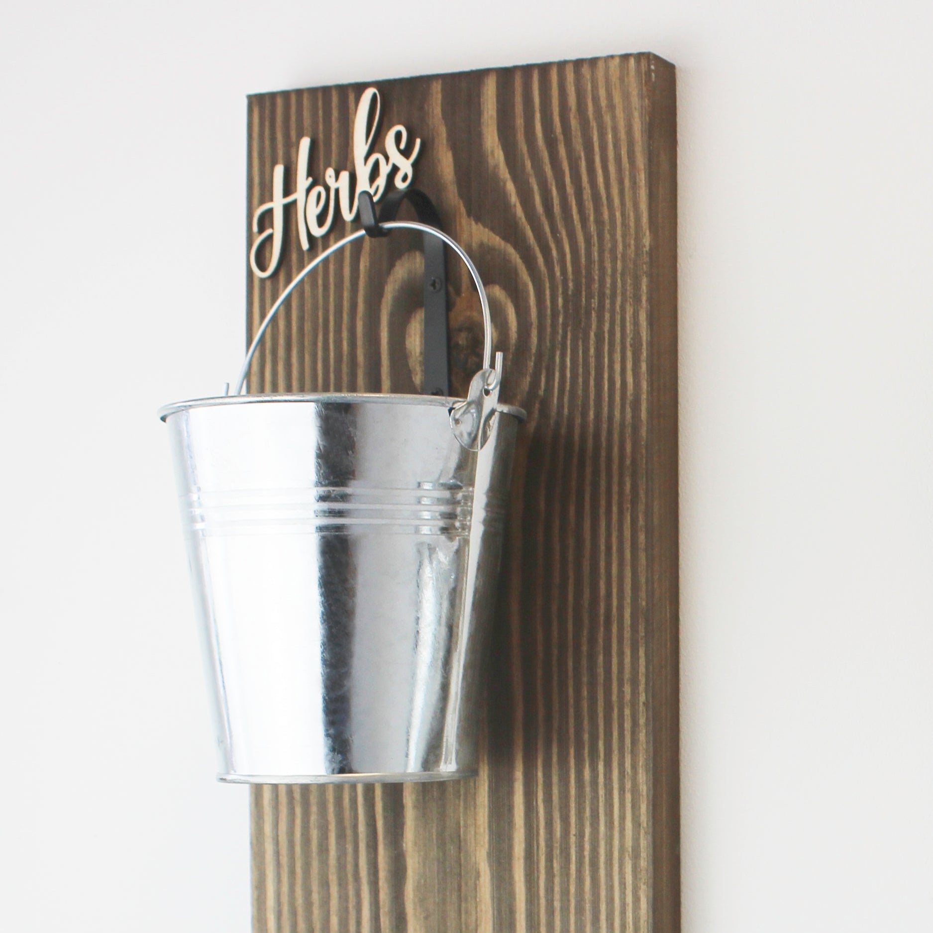 Wall-Mounted Herb Planter with Label Holder