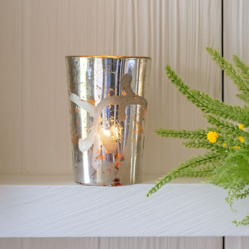 Vintage-Style Glass Tea Light Holders