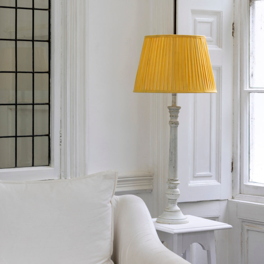 Lampshade Striped Lemon - Available in 2 Sizes