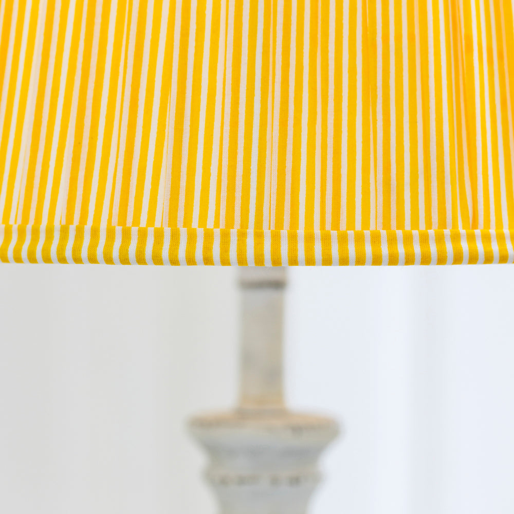 Lampshade Striped Lemon - Available in 2 Sizes