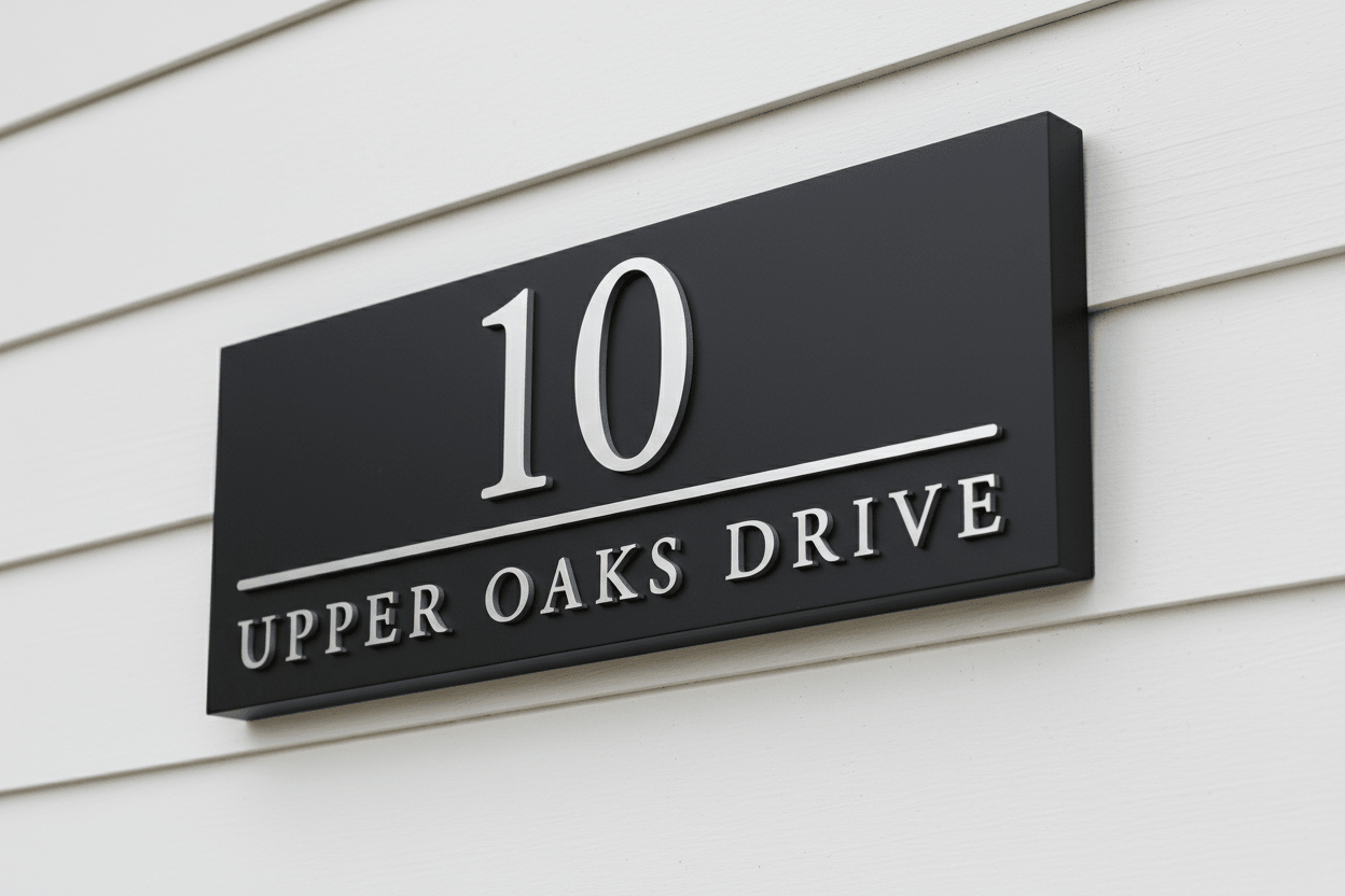 Raised Design Sign - Parallel Line - Mac and Lilly