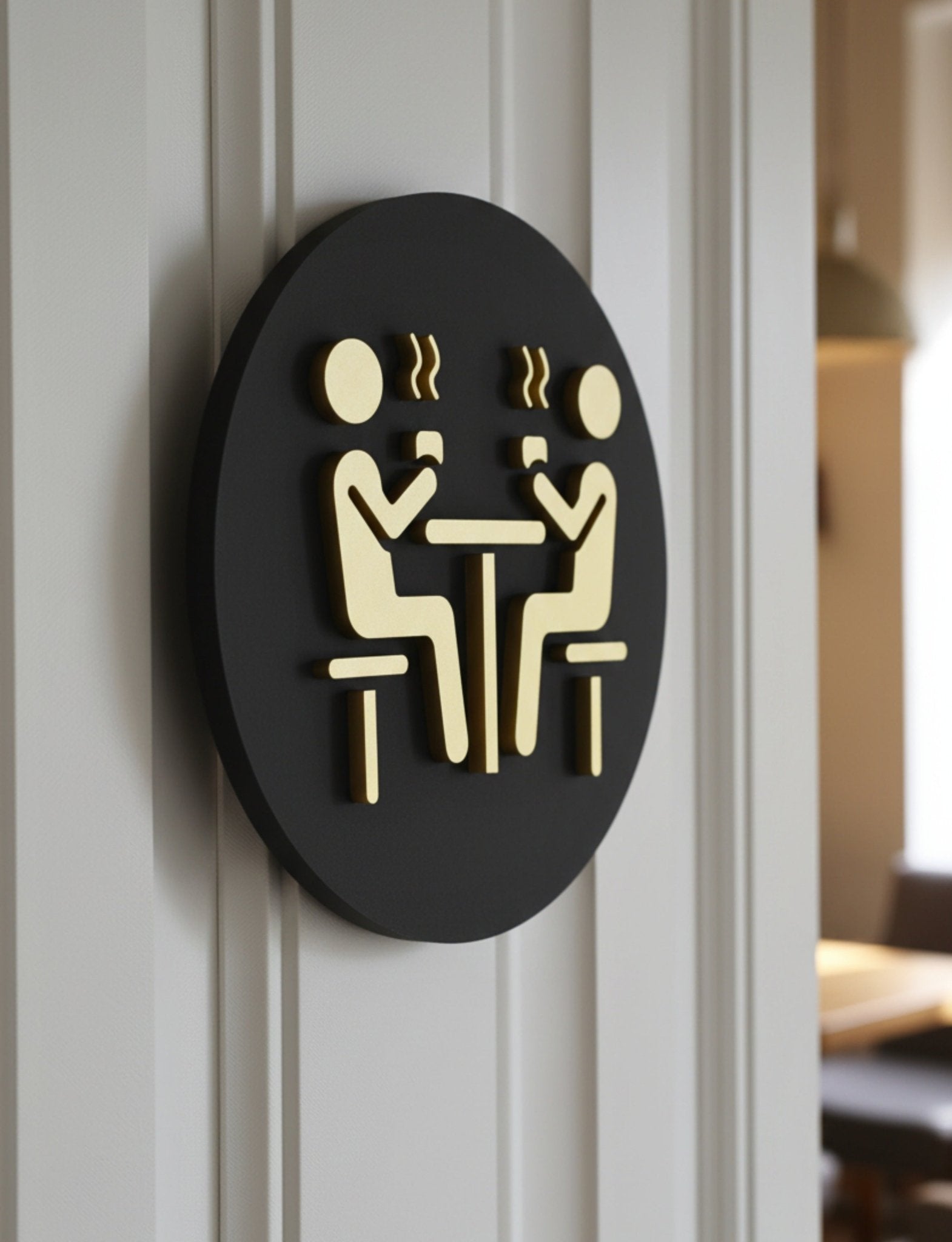 Fun Dining Room/Kitchen Door Plaque - Available in Two Sizes - Mac and Lilly