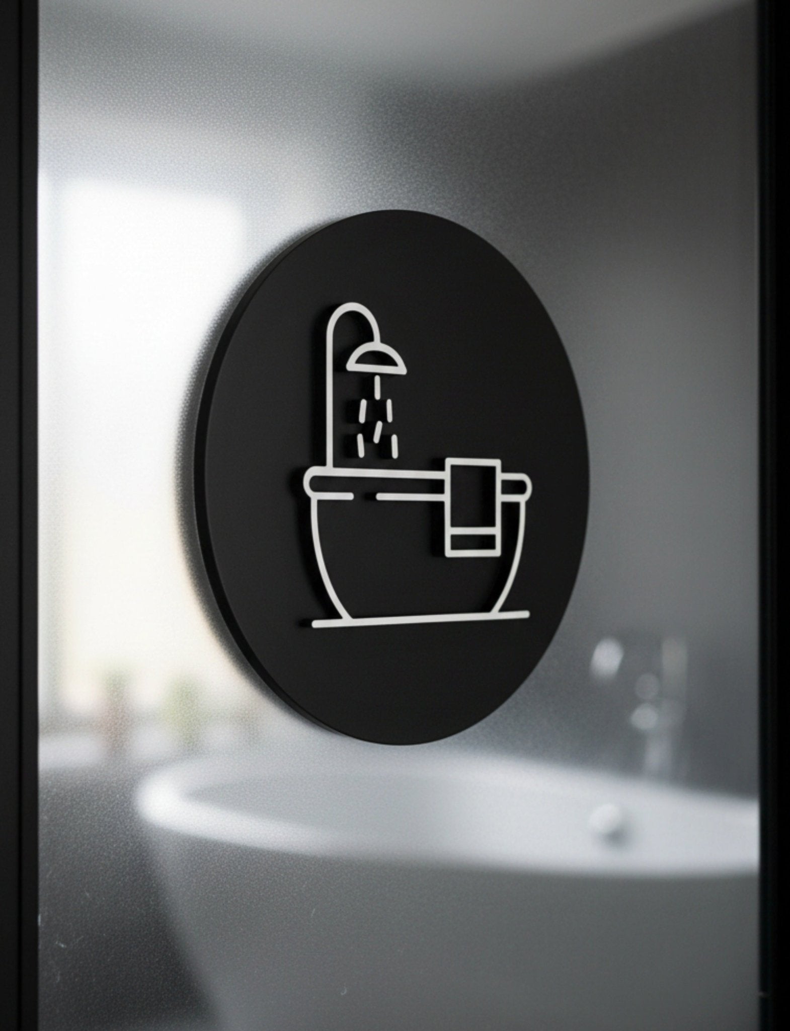 Bathroom Vintage Bath Door Plaque – Available in Two Sizes - Mac and Lilly