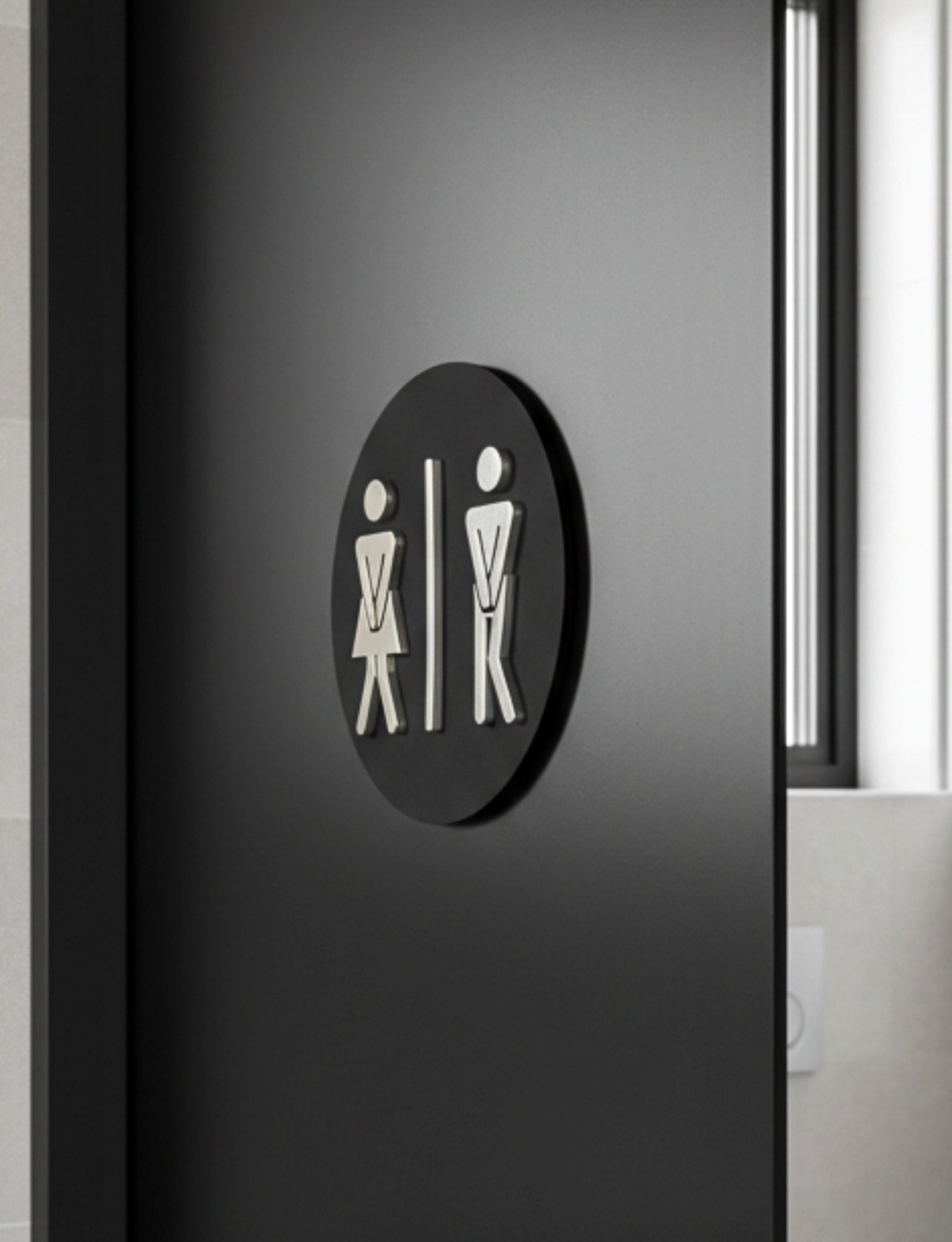 Funny Unisex Toilet Door Plaque - Available in Two Sizes - Mac and Lilly