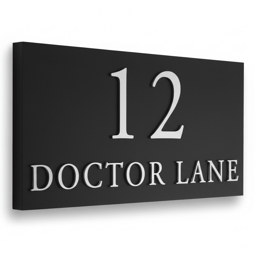 Large Raised Design Sign - Mac and Lilly