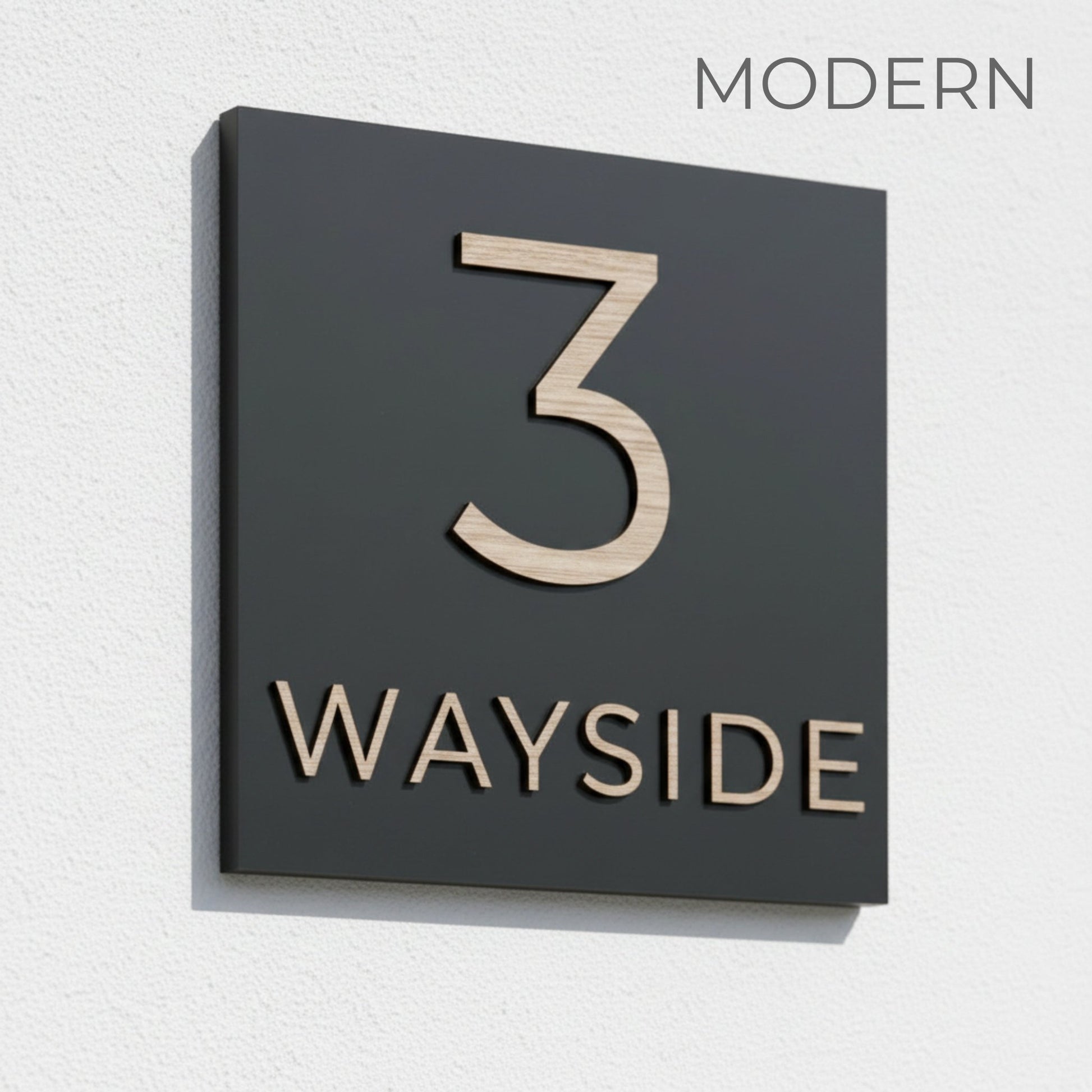 Square Raised Letter House Sign | Mac & Lilly UK - Mac and Lilly