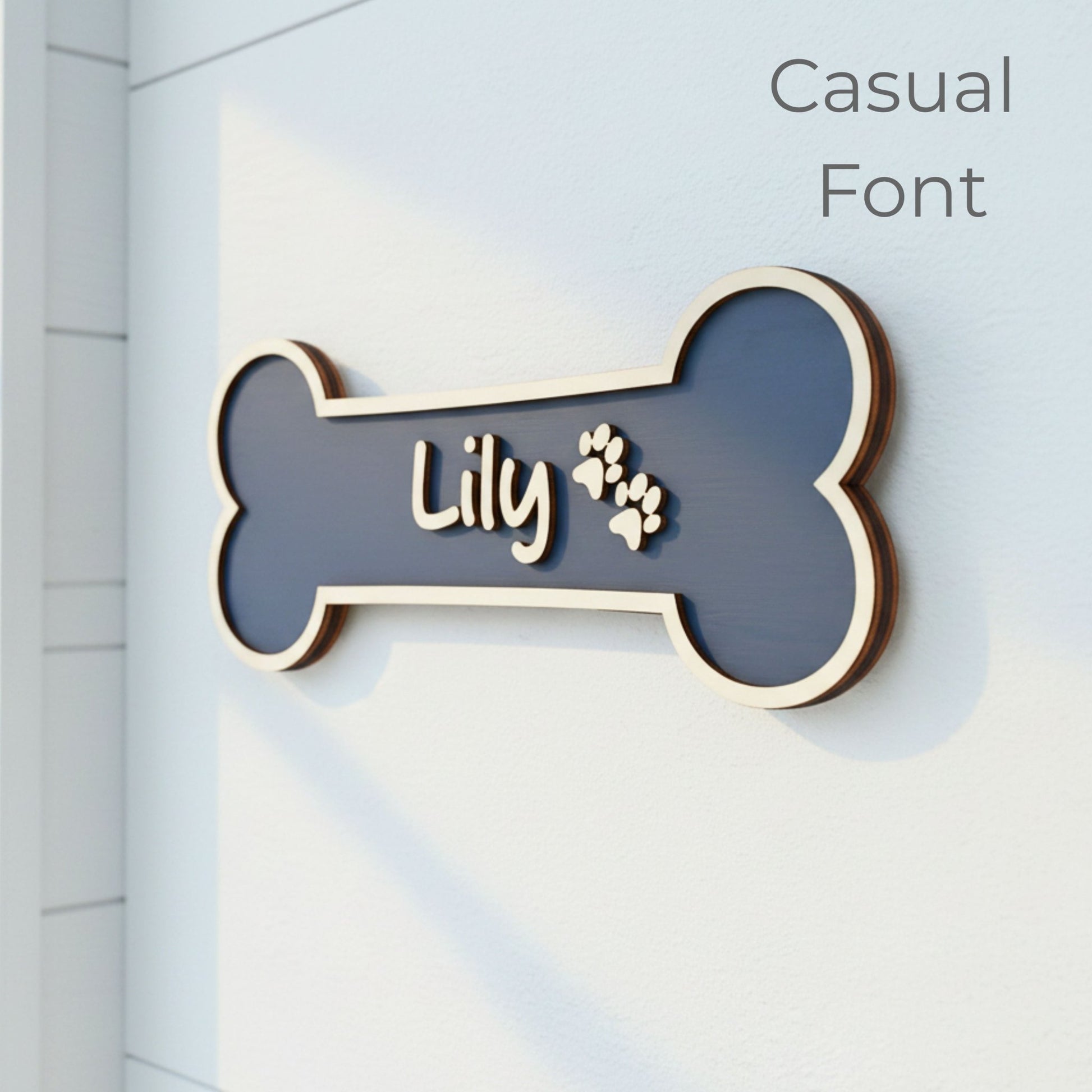 Personalised Dog Bone Wall Sign | Colour Collection - Mac and Lilly