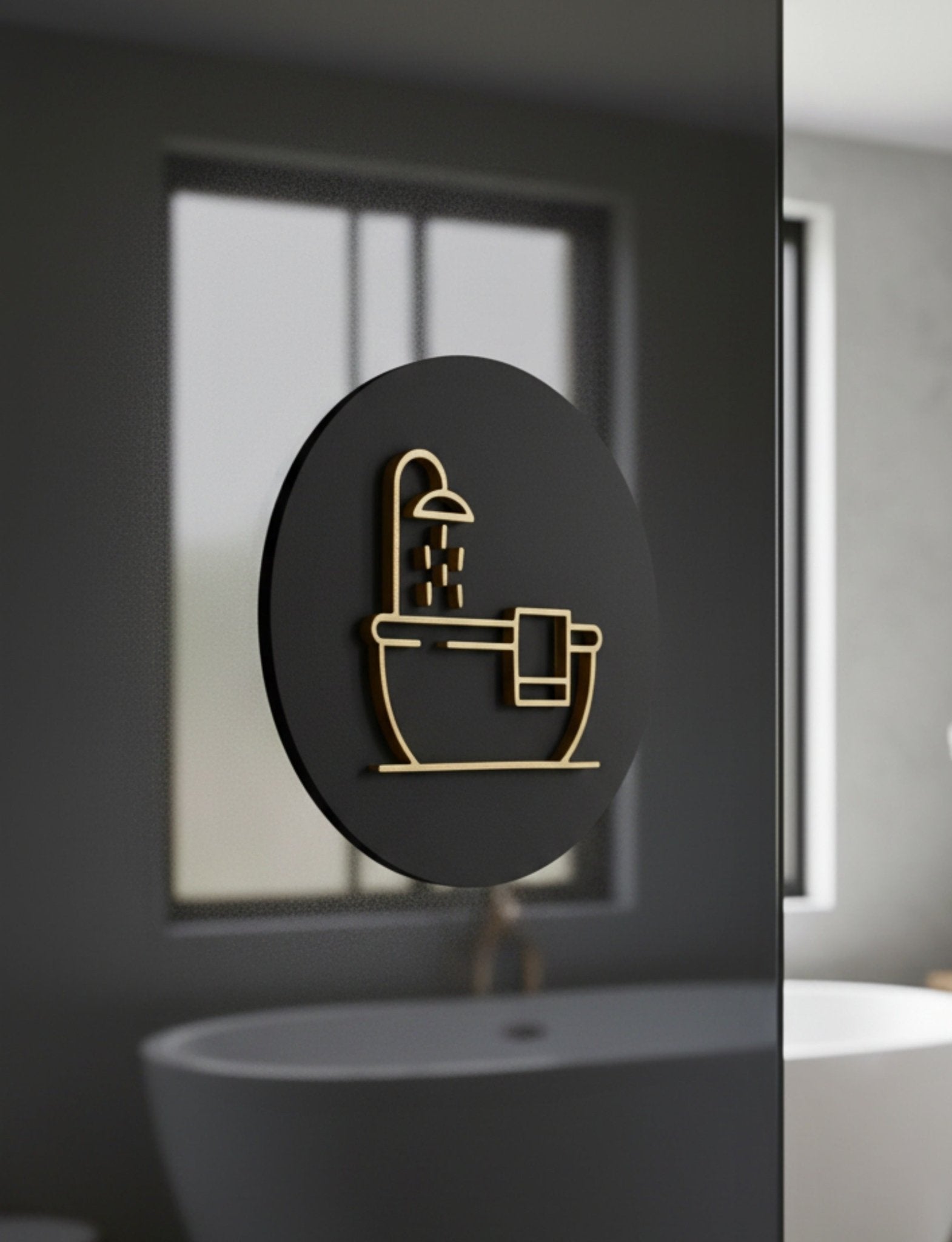 Bathroom Vintage Bath Door Plaque – Available in Two Sizes - Mac and Lilly