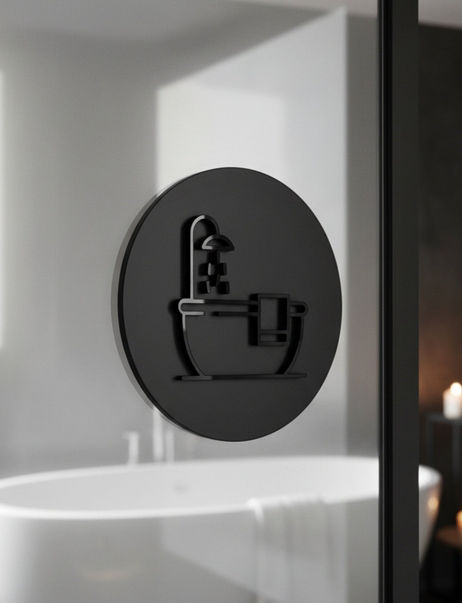 Bathroom Vintage Bath Door Plaque – Available in Two Sizes - Mac and Lilly