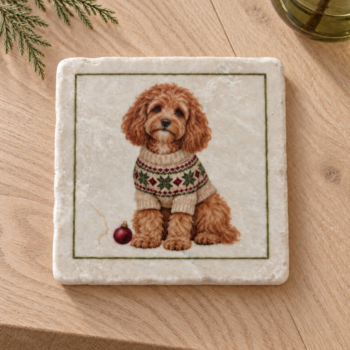 Marble Coasters | Mix & Match Patterned Designs | Genuine Botticino Marble - Mac and Lilly