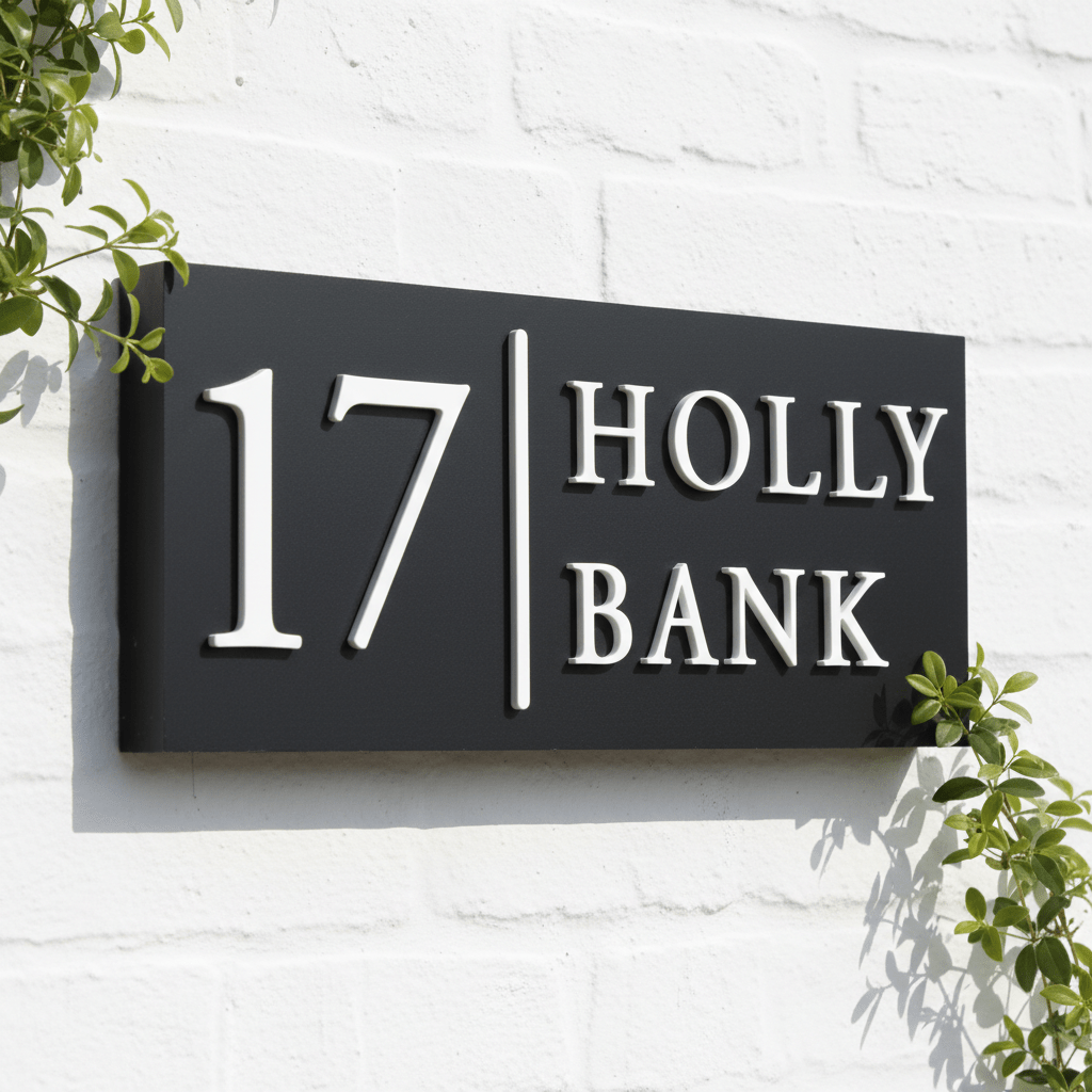 Raised Design Sign - Vertical Line - Mac and Lilly