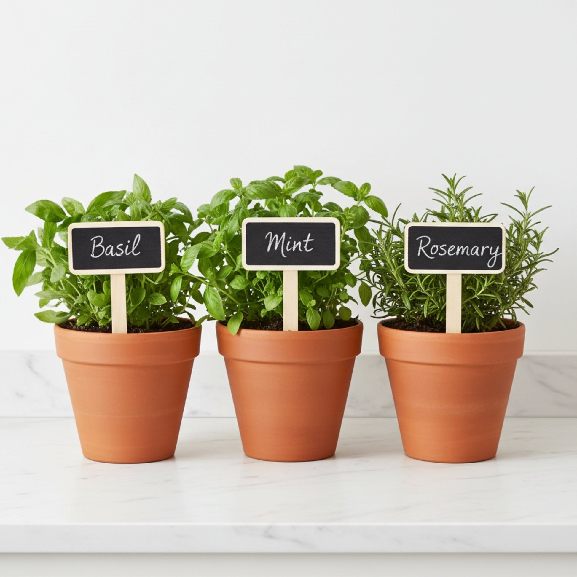 Wooden Herb Markers – Set of 10 for Kitchen & Garden - Mac and Lilly