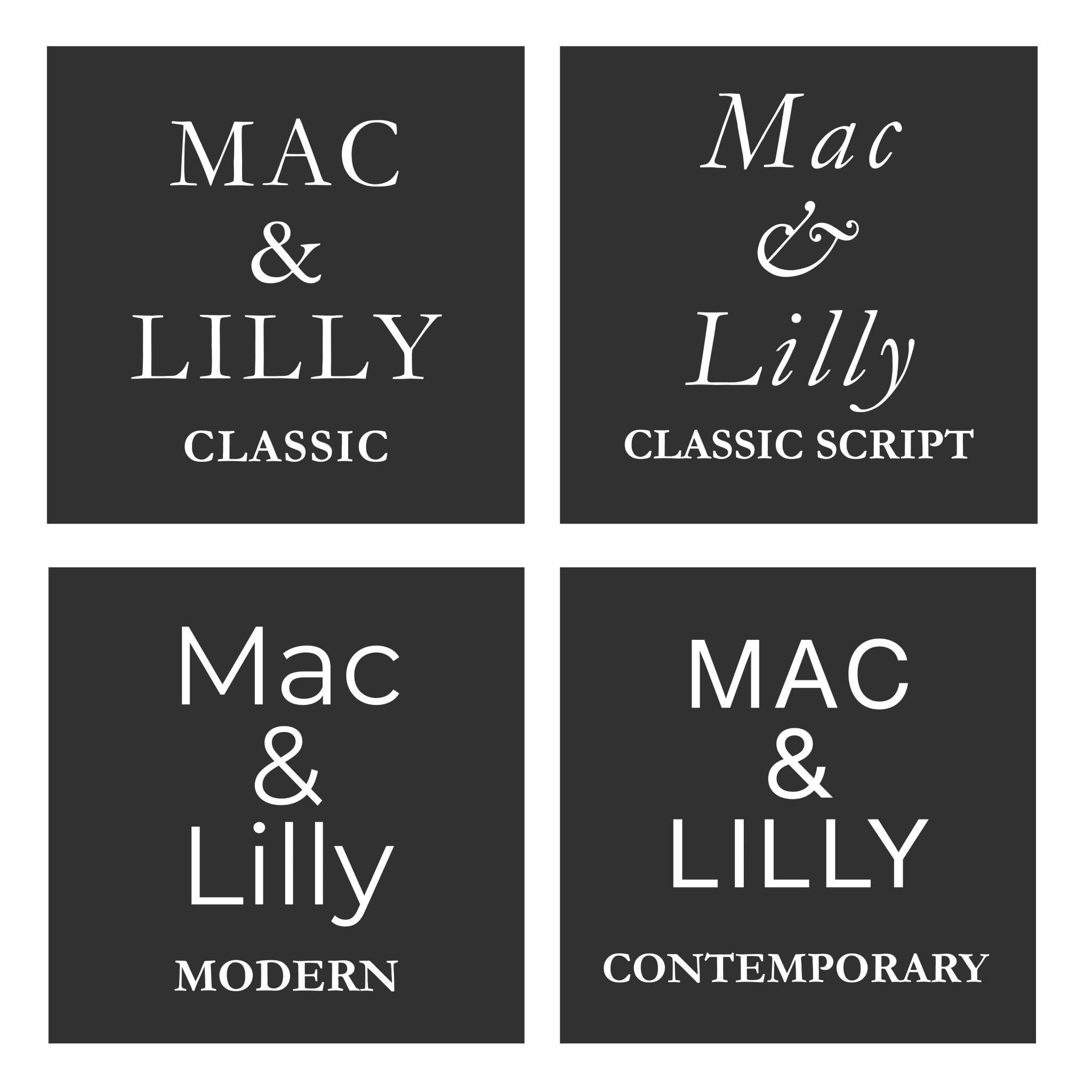 Square Raised Letter House Sign | Mac & Lilly UK - Mac and Lilly