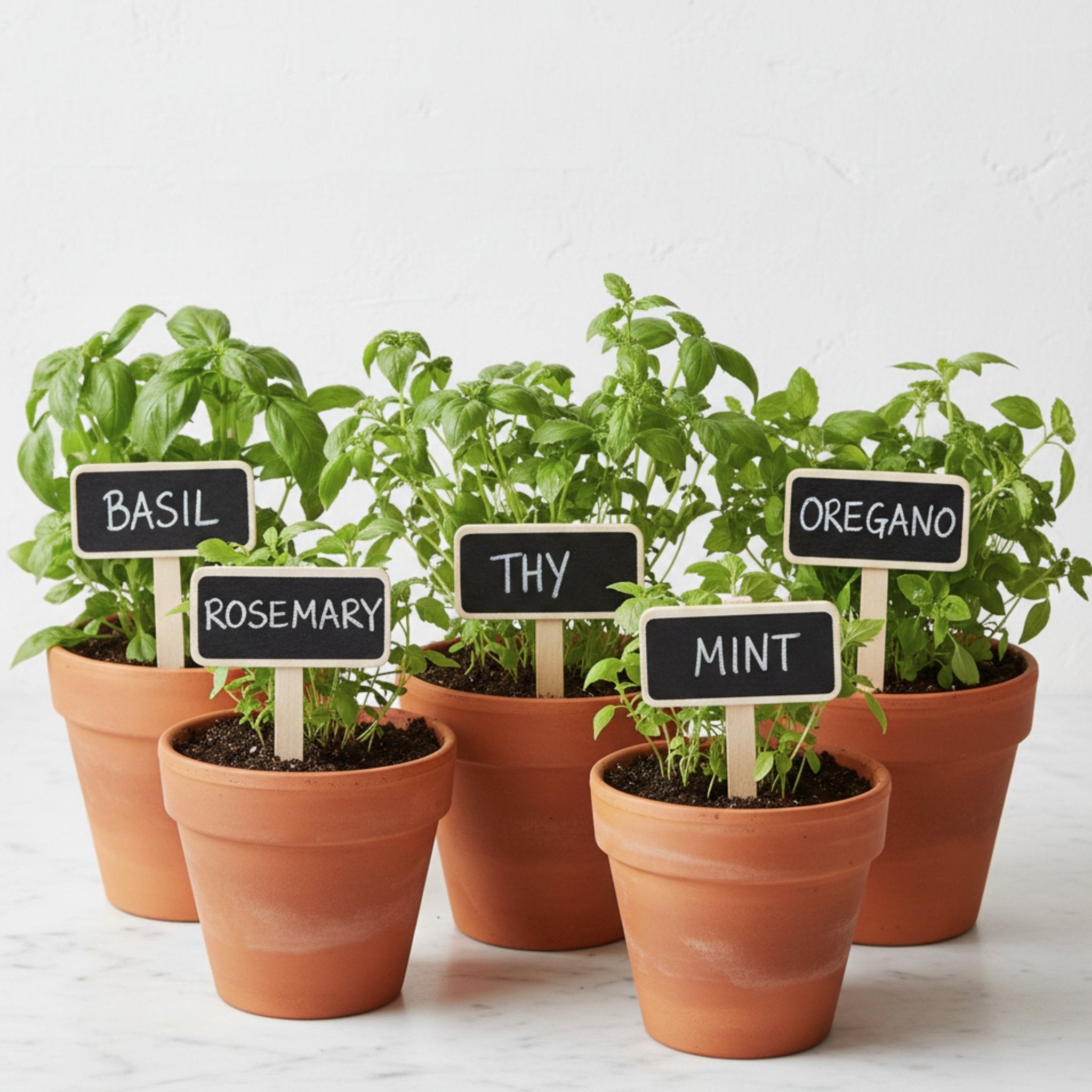 Wooden Herb Markers – Set of 10 for Kitchen & Garden - Mac and Lilly