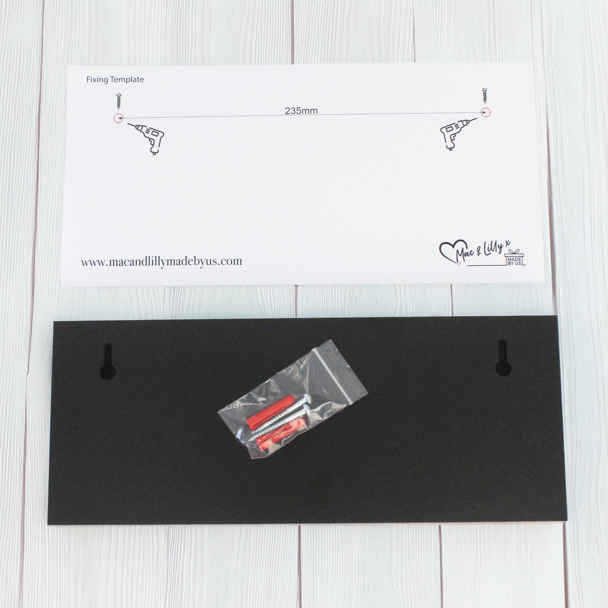 Compact Personalised House Sign - Door Plaque - Mac and Lilly