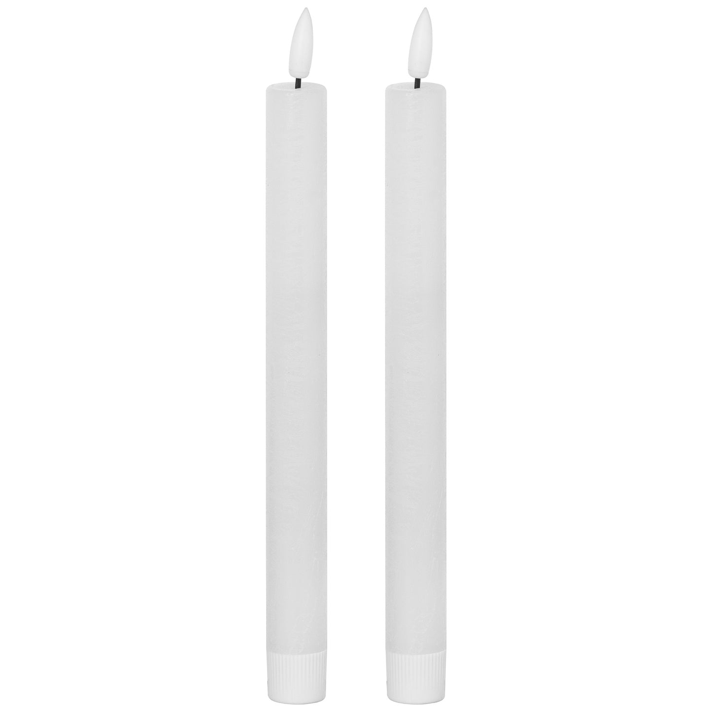 Natural Glow White Wax Dinner Candles