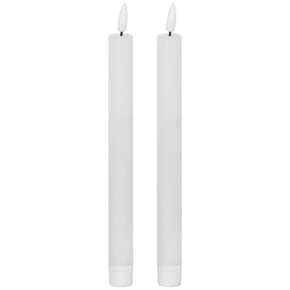 Natural Glow White Wax Dinner Candles