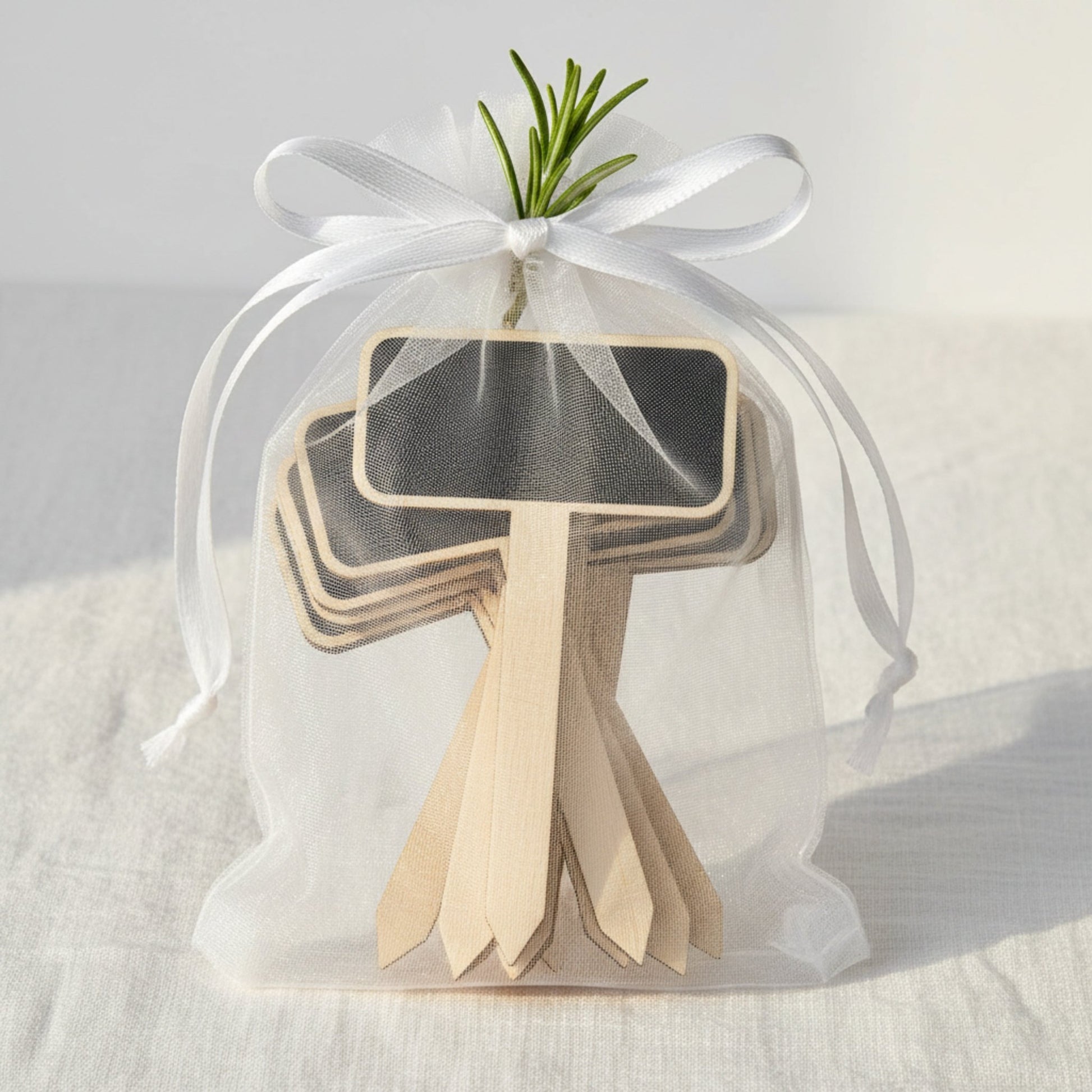Wooden Herb Markers – Set of 10 for Kitchen & Garden - Mac and Lilly