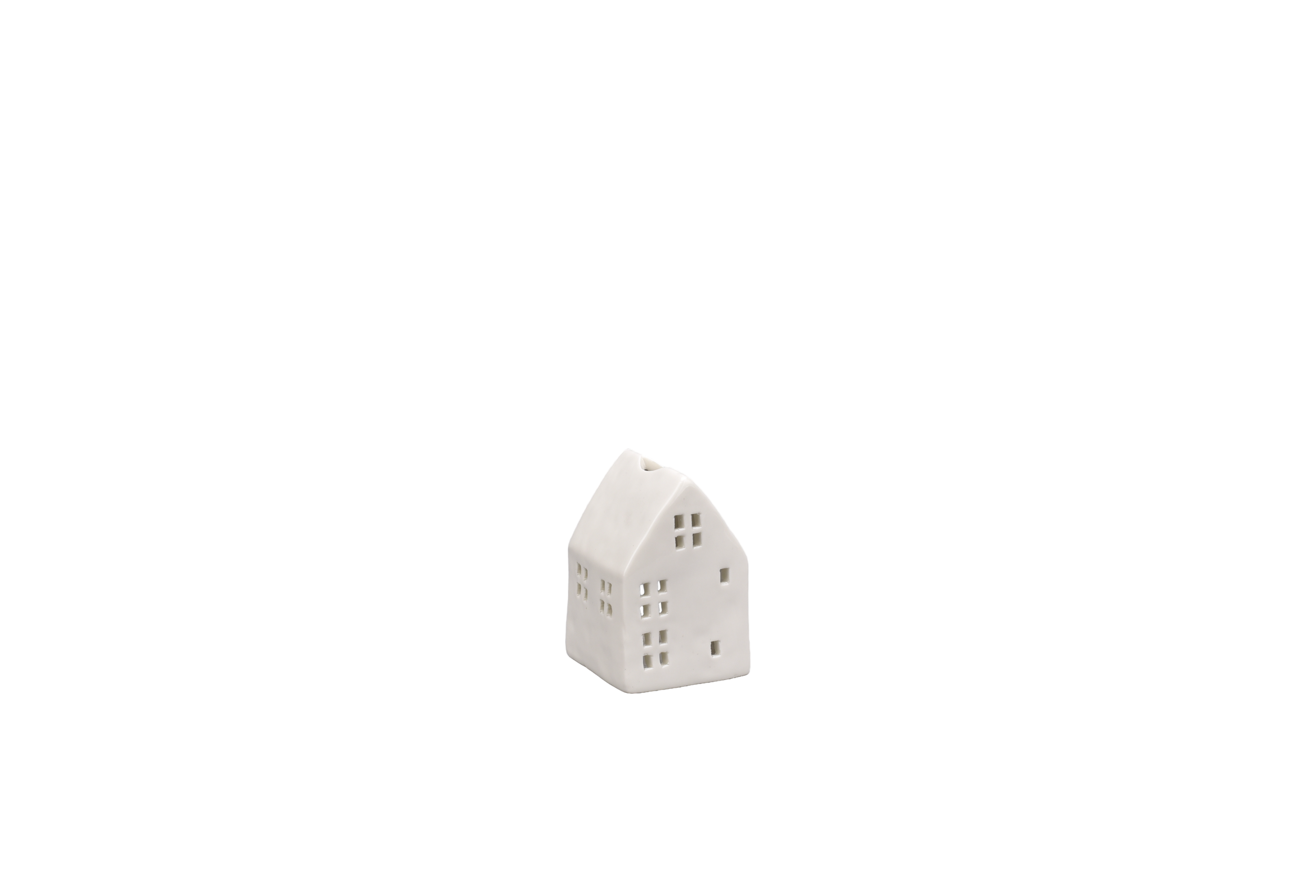 Porcelain Candle Holder  in Grey