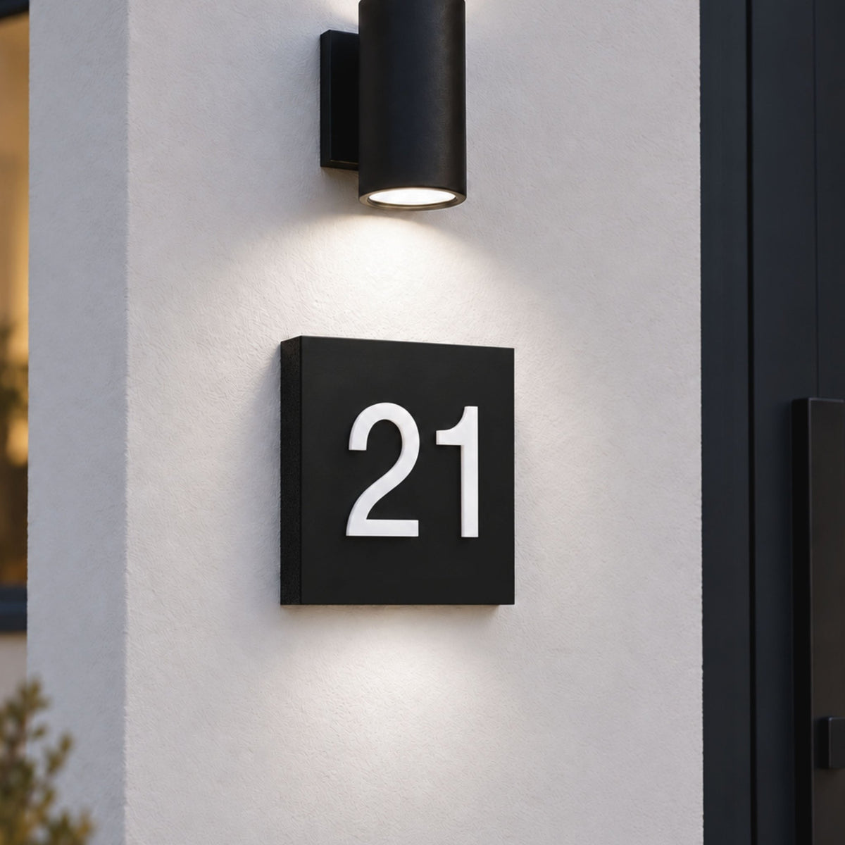 Personalised 3D House Number Sign – Compact Door Plaque - Mac and Lilly