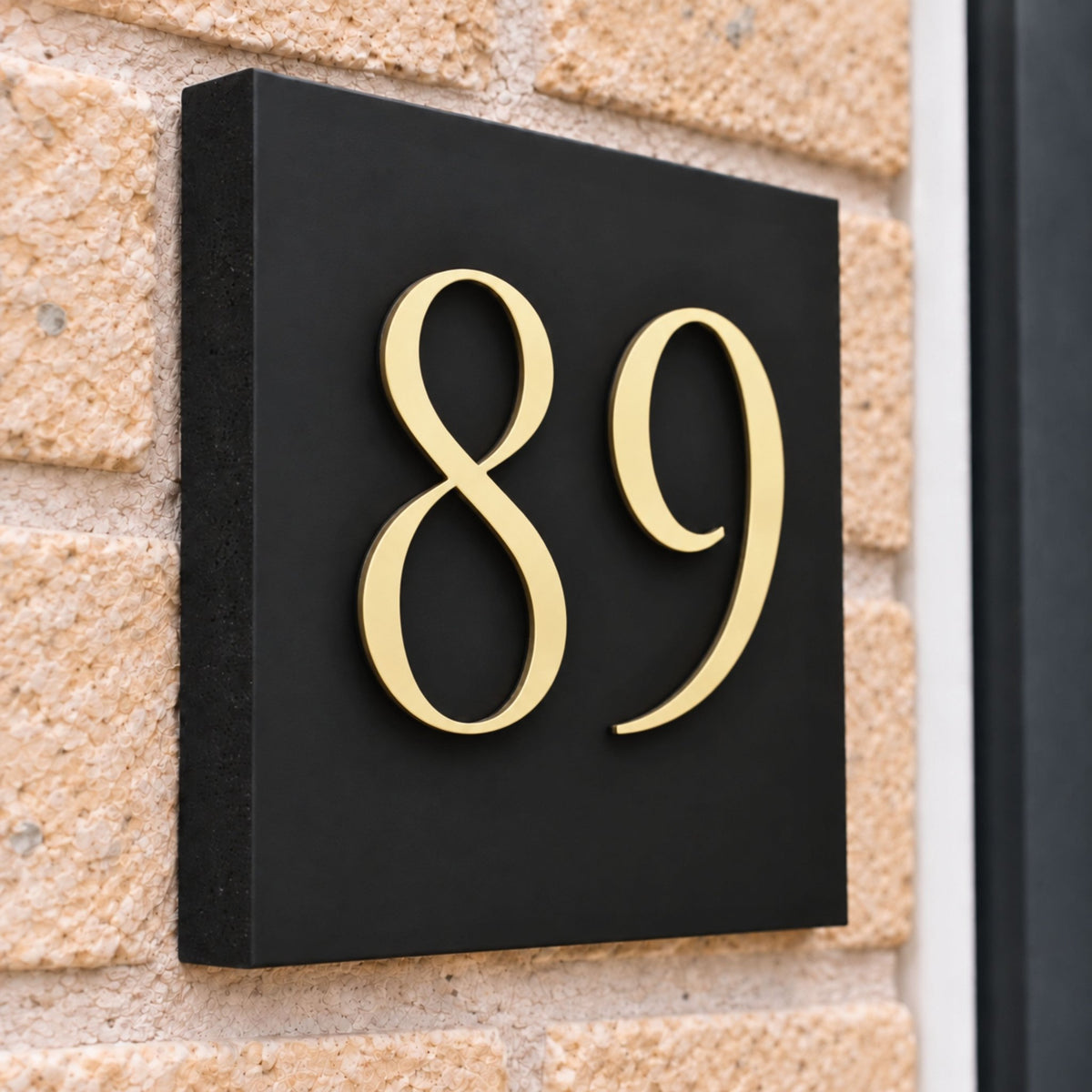 Personalised 3D House Number Sign – Compact Door Plaque - Mac and Lilly