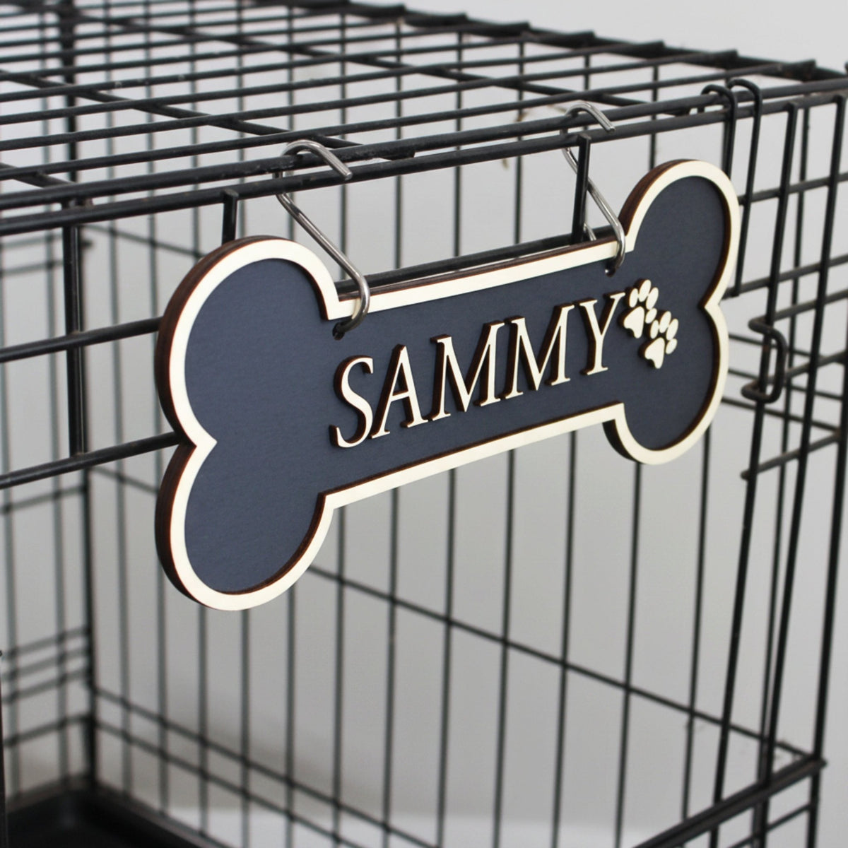 Personalised Dog Bone Crate Sign | Colour Collection - Mac and Lilly