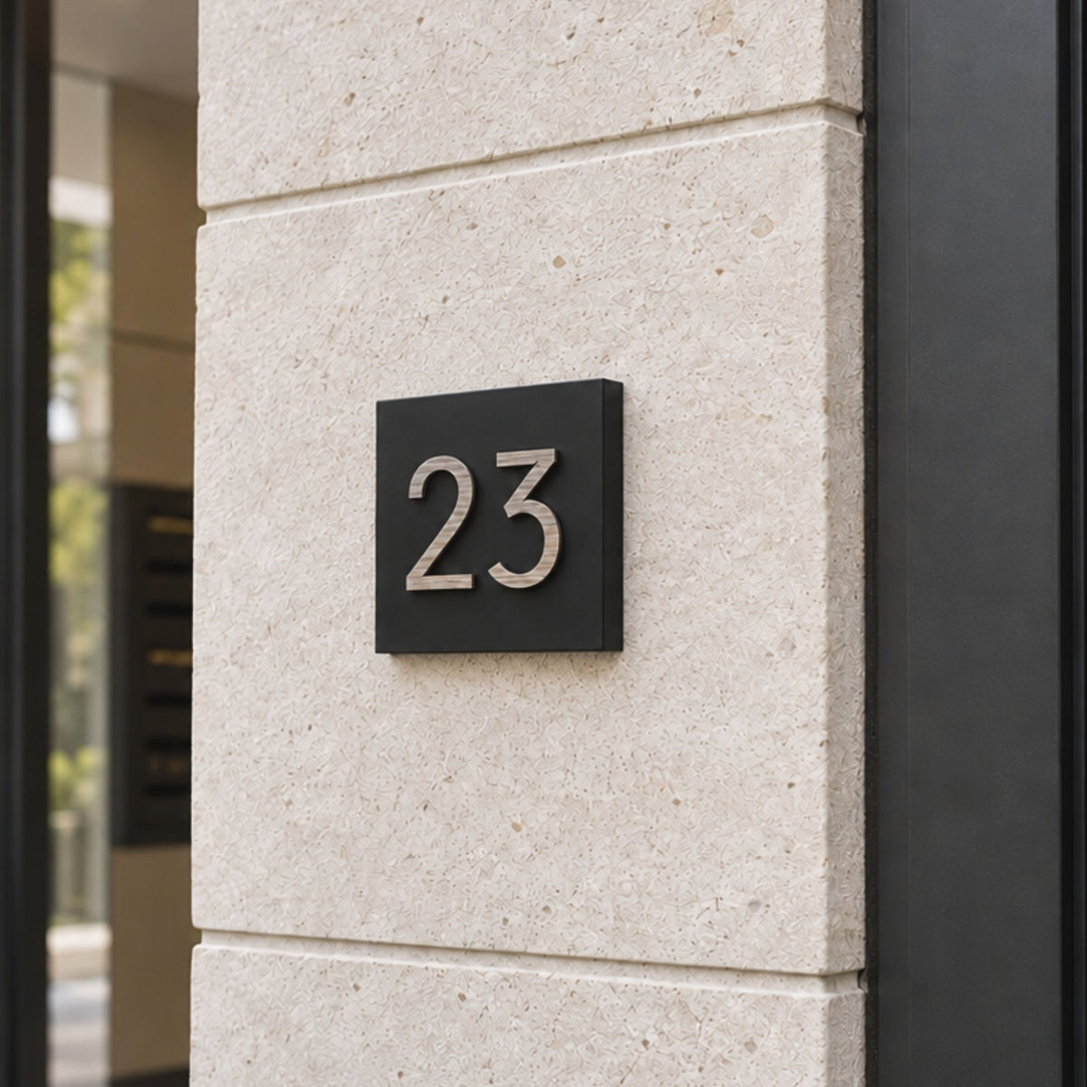 Personalised 3D House Number Sign – Compact Door Plaque - Mac and Lilly