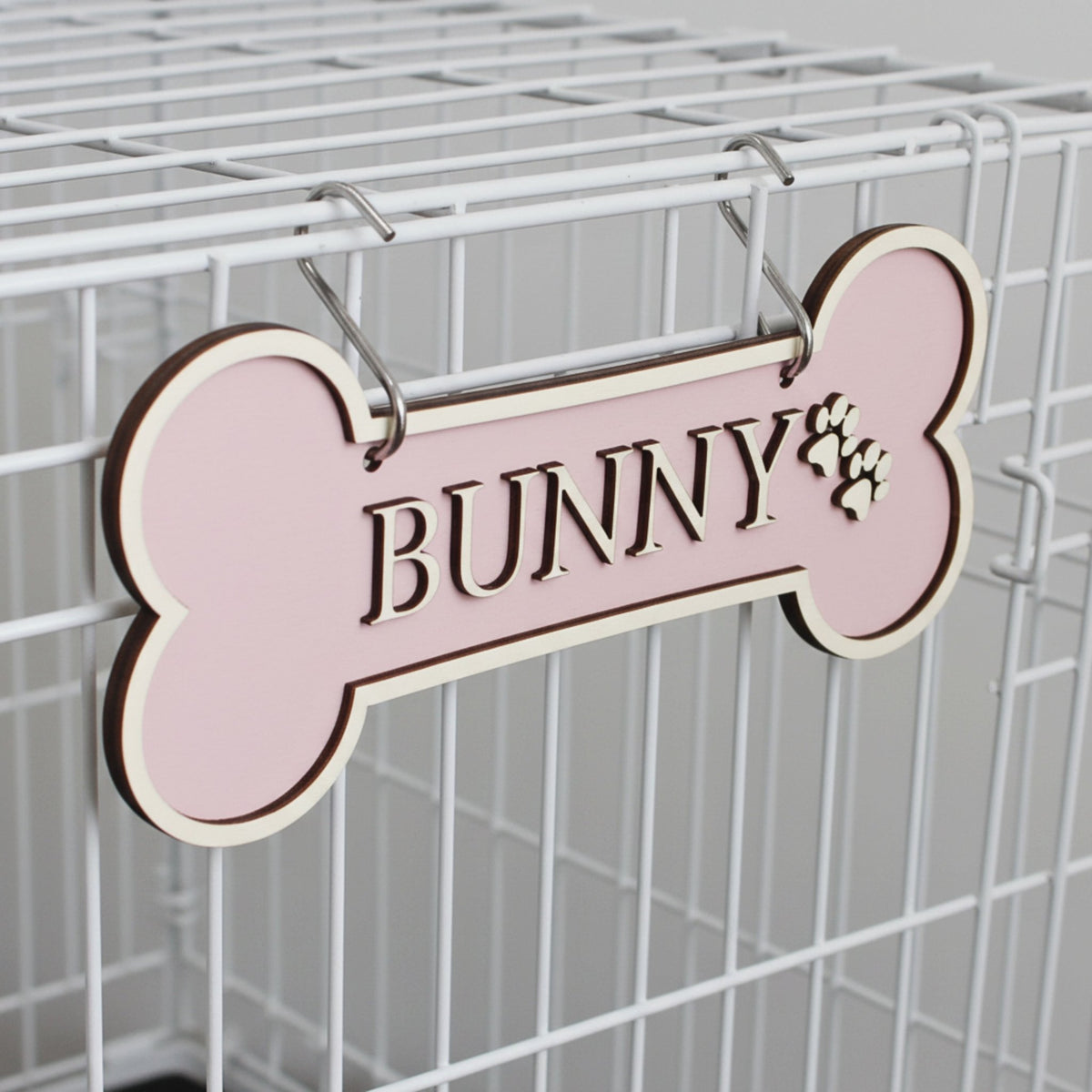 Personalised Dog Bone Crate Sign | Colour Collection - Mac and Lilly