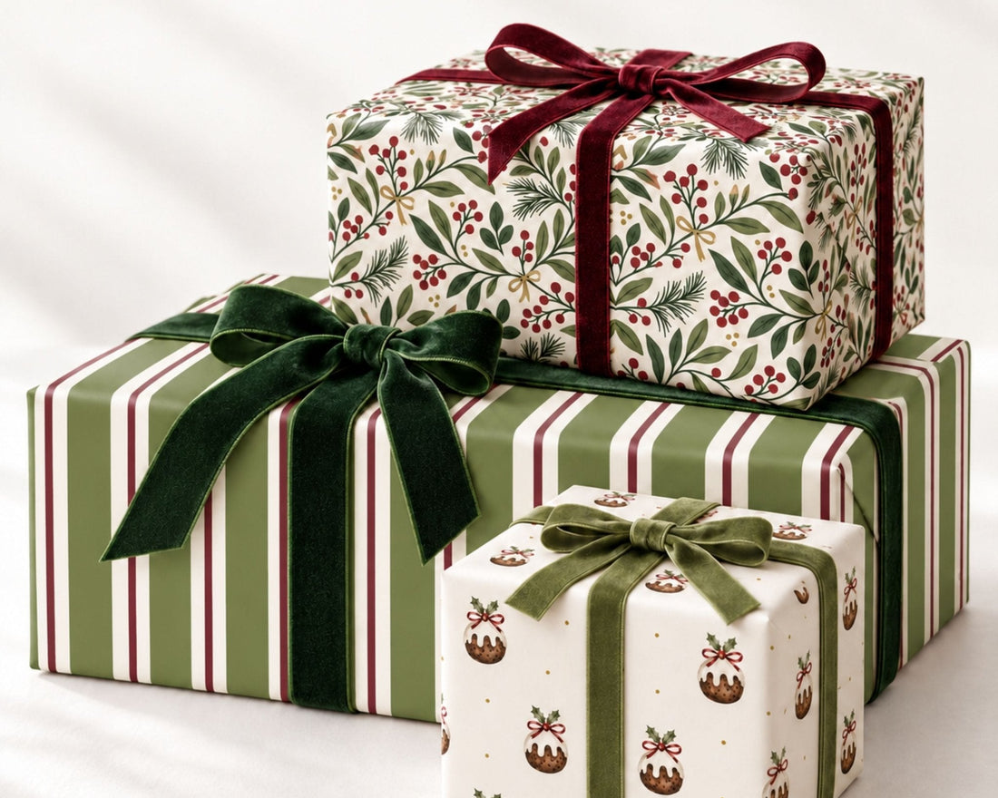 Christmas Mix & Match Wrapping Paper Set | Choose Your Designs| Large 50 x 85cm Sheets | 140gsm - Mac and Lilly