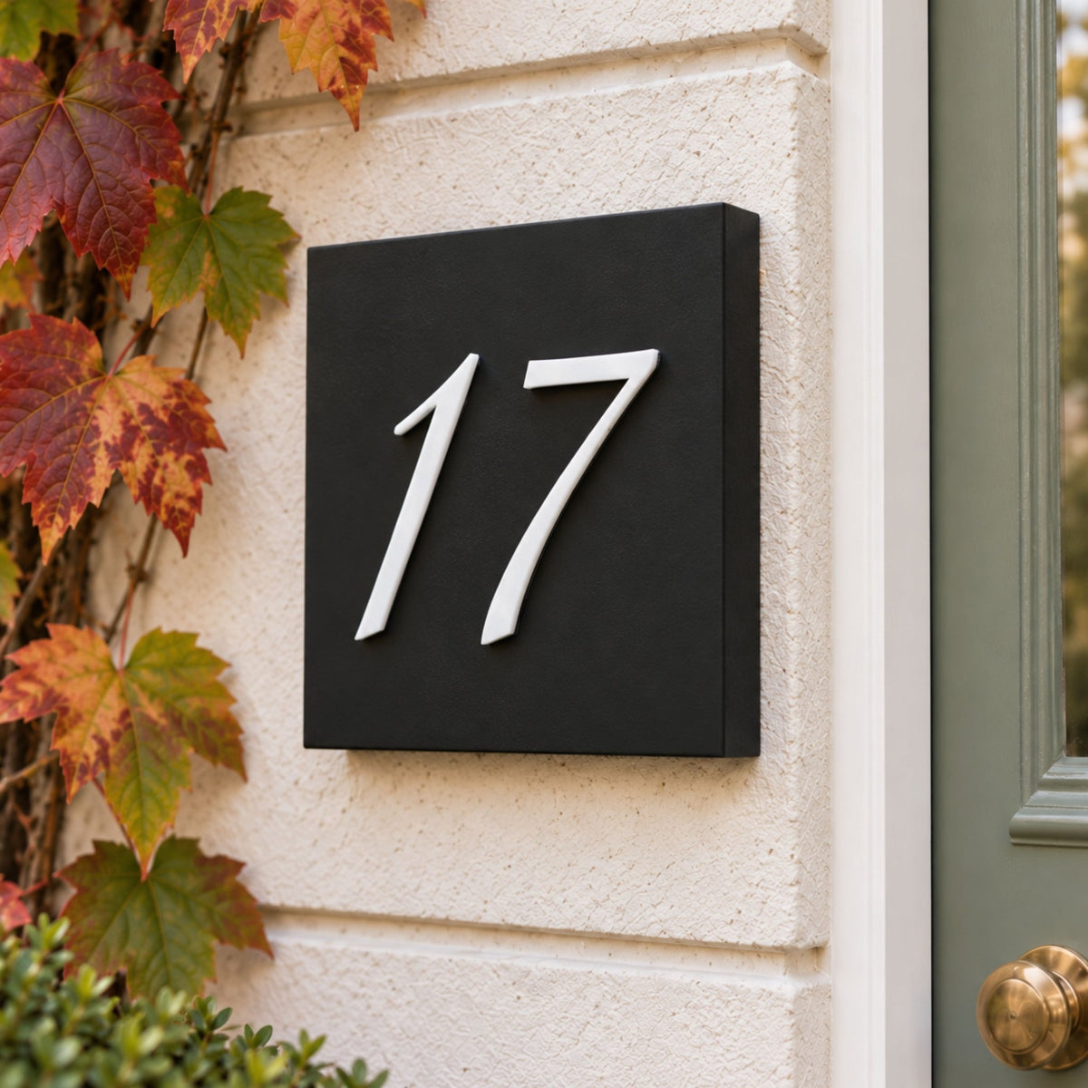 Personalised 3D House Number Sign – Compact Door Plaque - Mac and Lilly