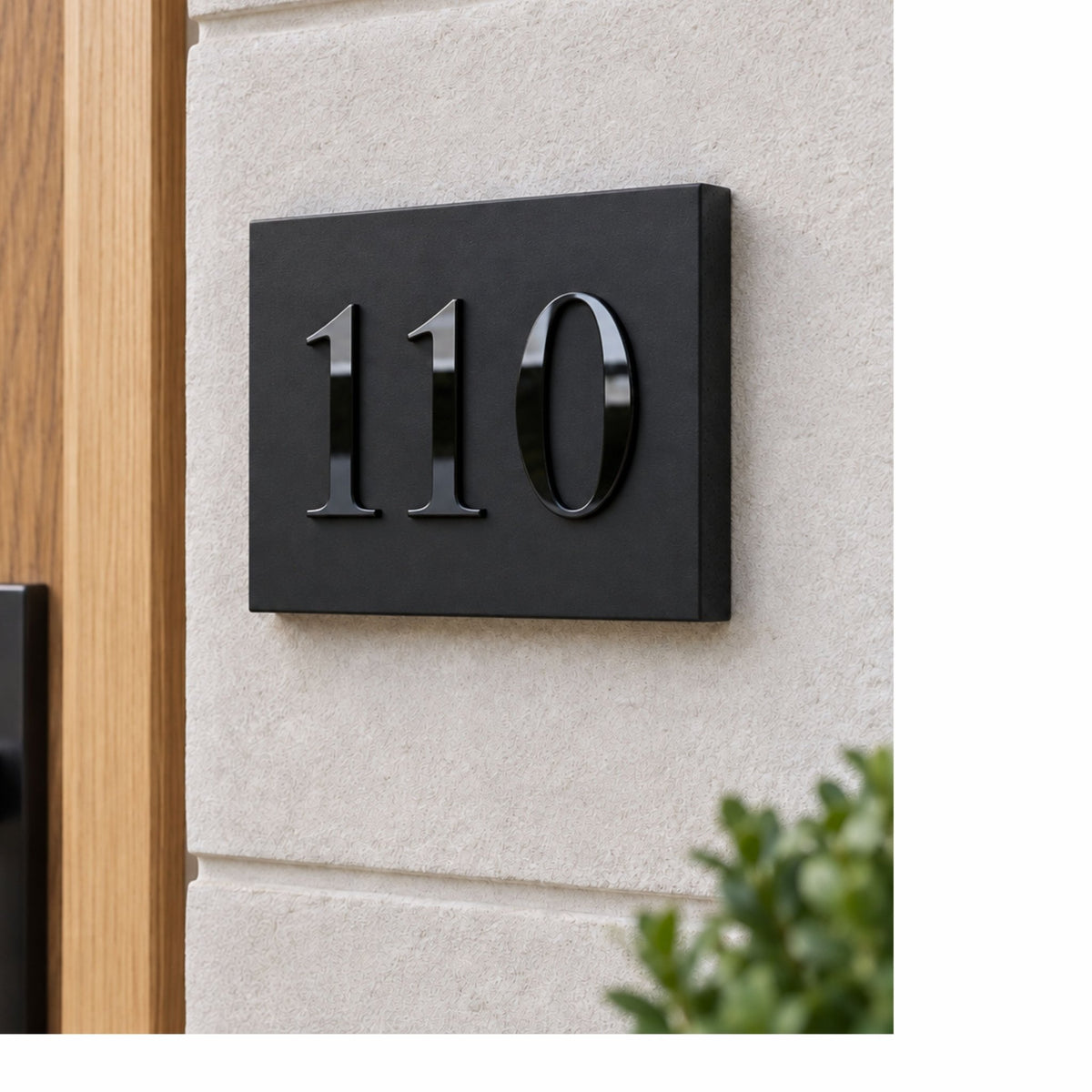 Personalised 3D House Number Sign – Compact Door Plaque - Mac and Lilly