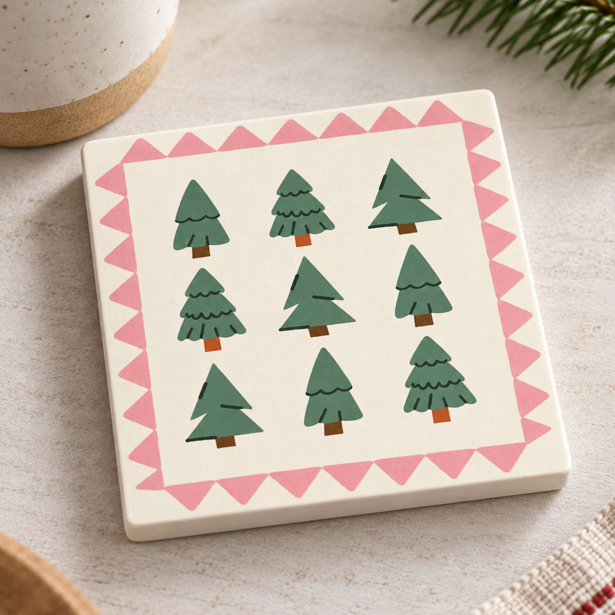 Christmas Mix & Match Ceramic Coasters |Choose Your Own Set