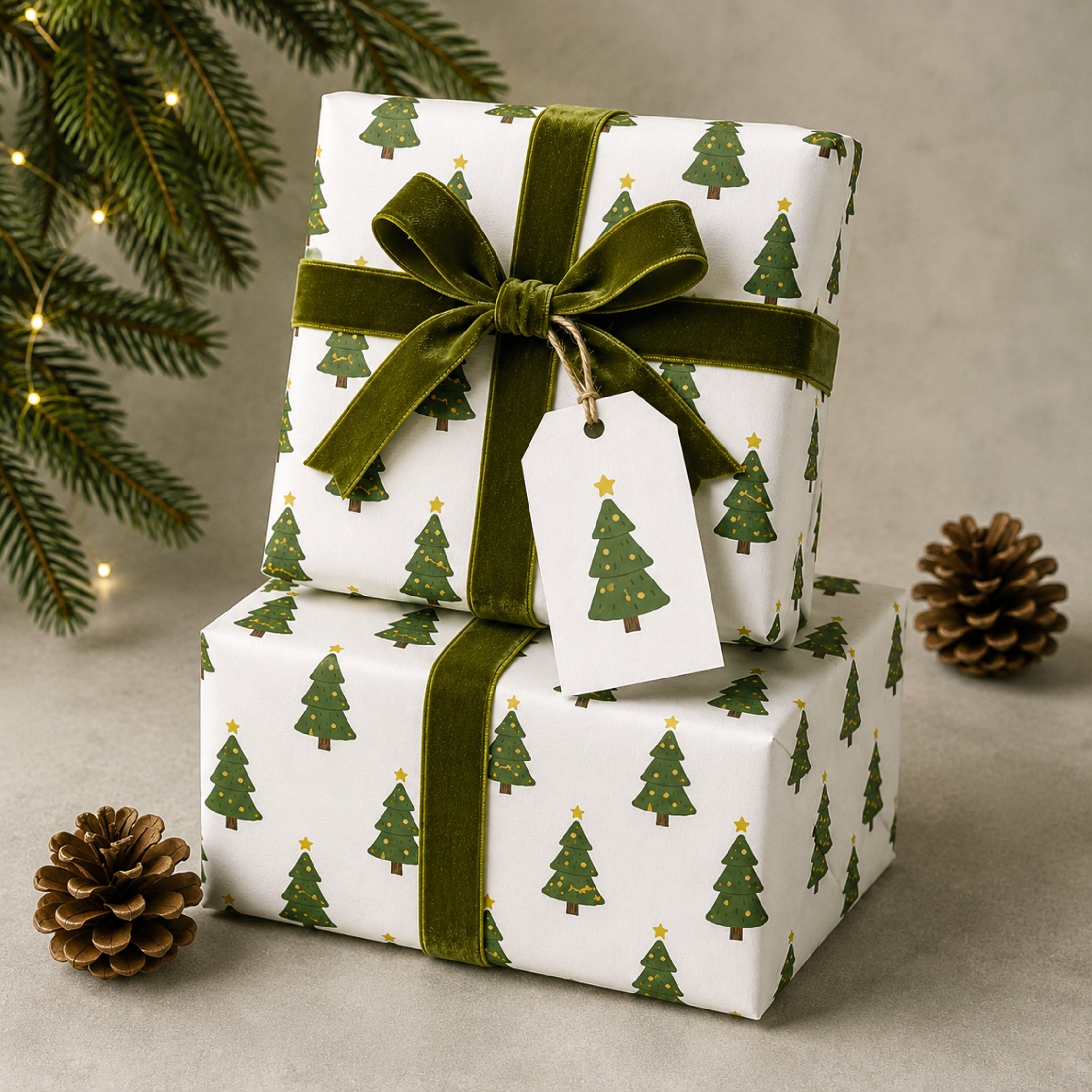 Christmas Tree's Gift Luxury Wrapping Paper