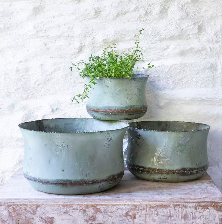 Bathwick Planters With Beading Set of 3