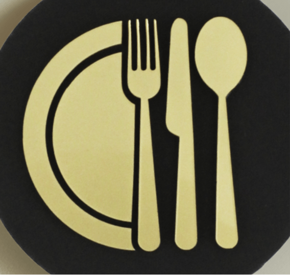 Kitchen Cutlery, Door Plaque - Available in Two Sizes - Mac and Lilly