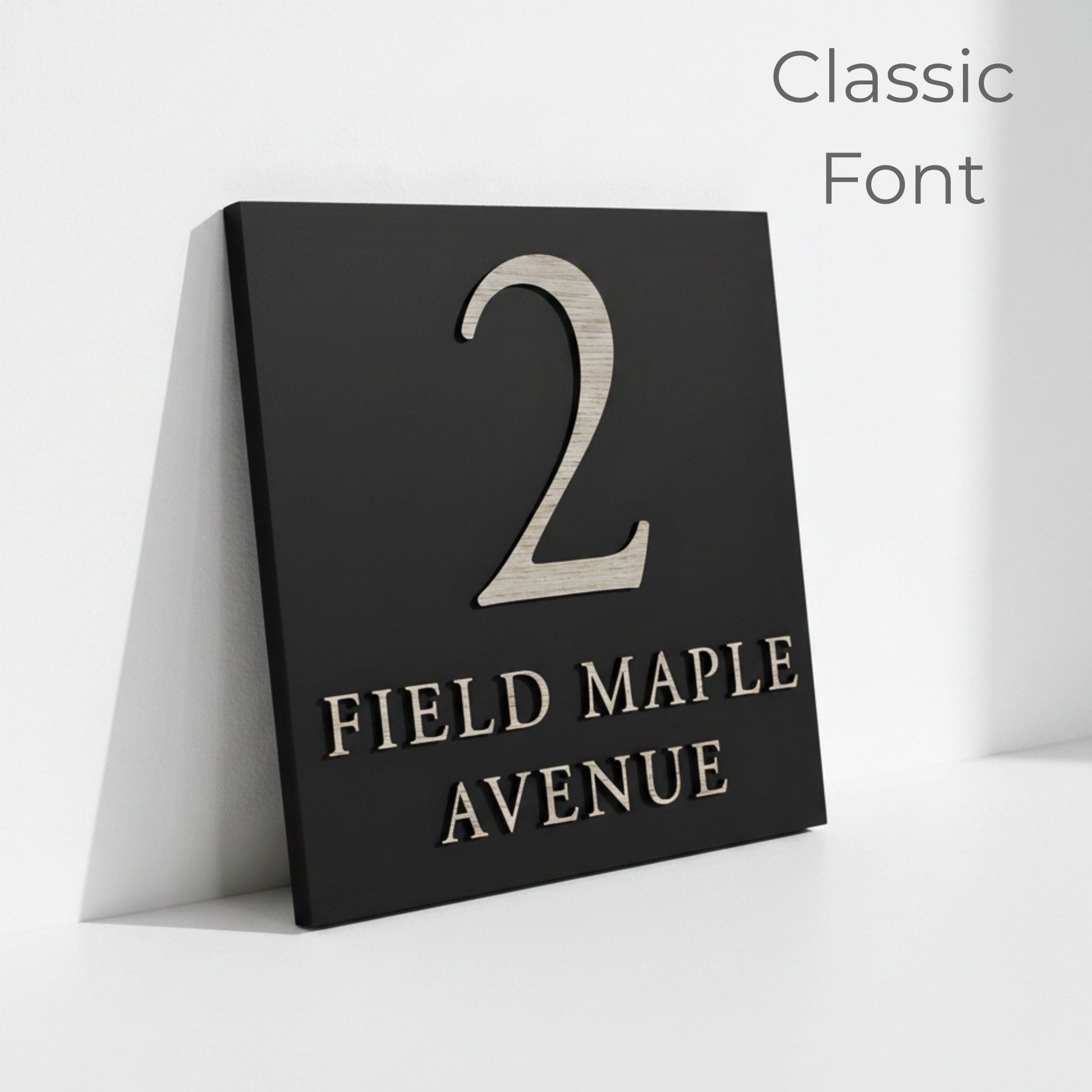 Square Raised Letter House Sign | Mac & Lilly UK - Mac and Lilly