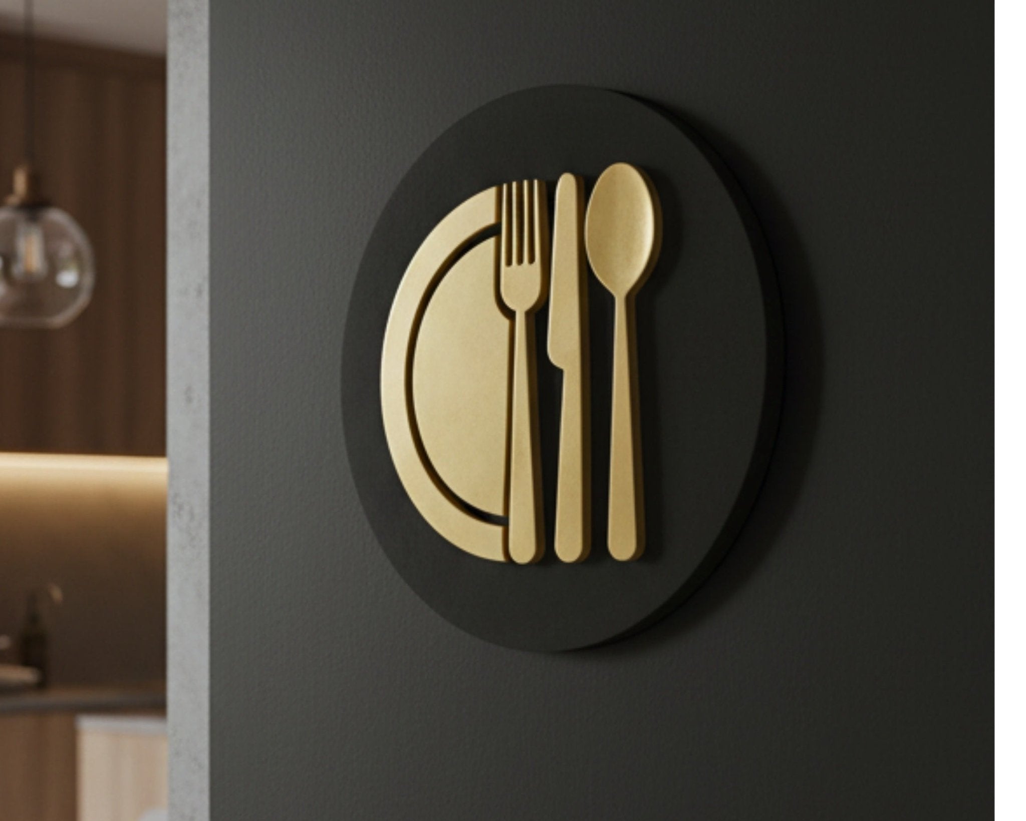 Kitchen Door Plaque | Personalised Cutlery Sign | UK Handmade – Mac and ...