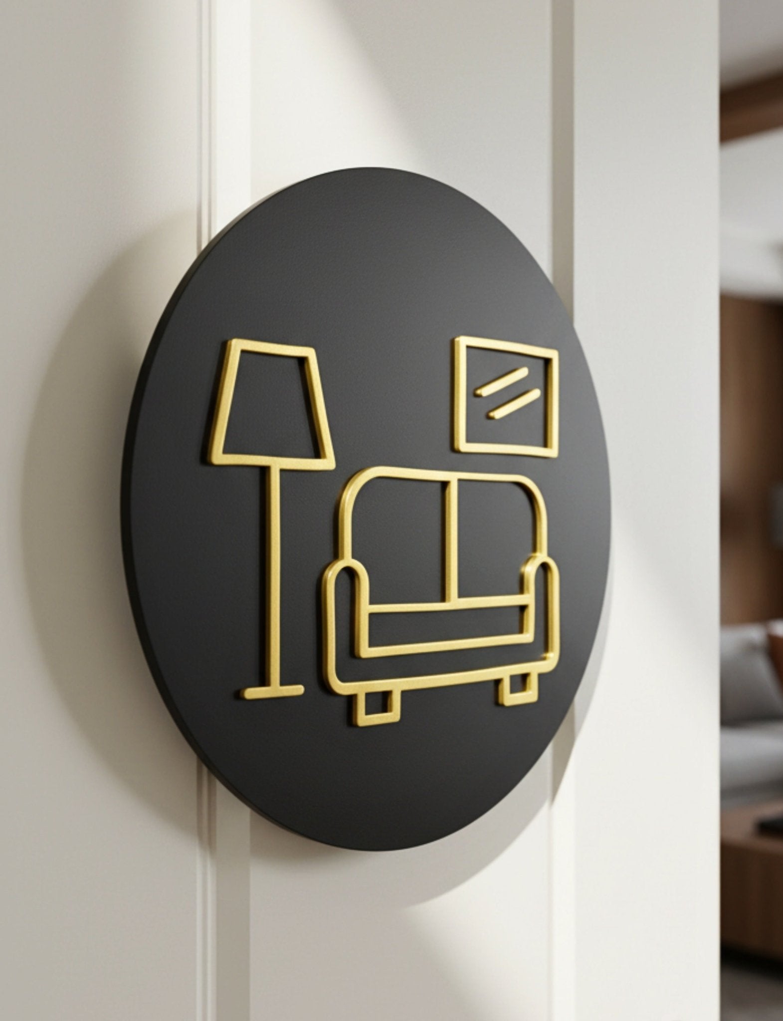 Cosy Living Room, Door Plaque - Available in Two Sizes - Mac and Lilly