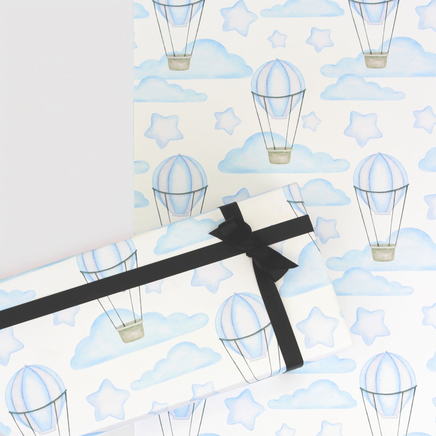 Hot Air Balloon Gift Wrapping Paper - Choose From Either Blue or Pink