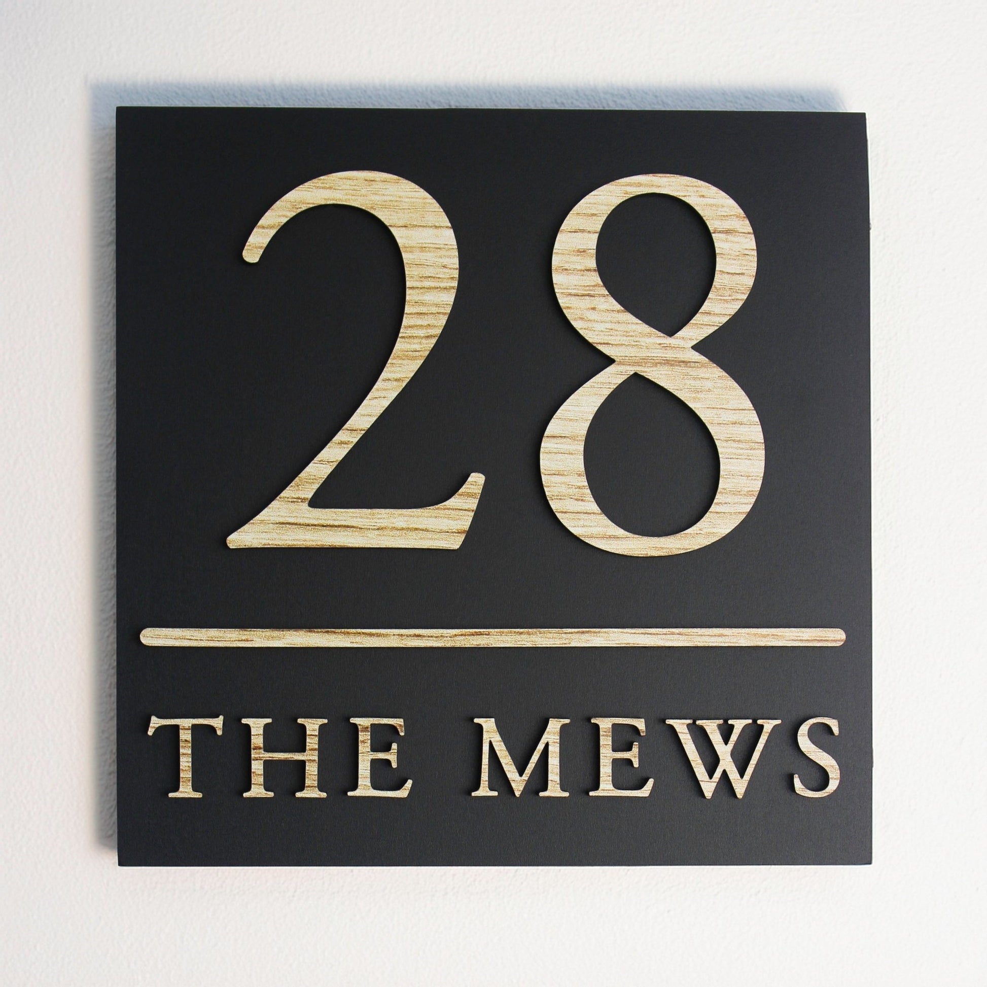 Square Raised Design Sign - Dividing Line - Mac and Lilly