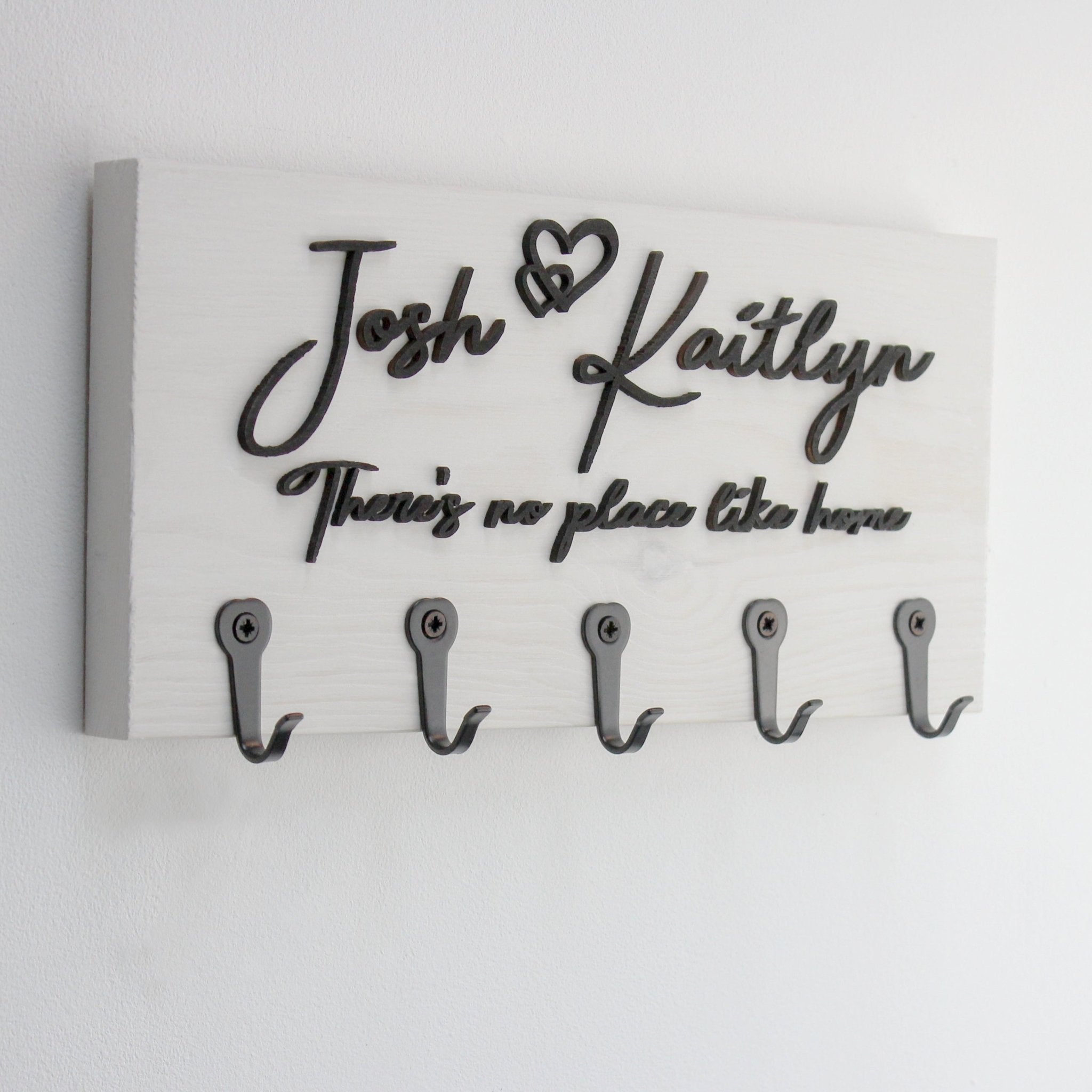 Personalised Wall - Mounted Key Holder - Mac and Lilly